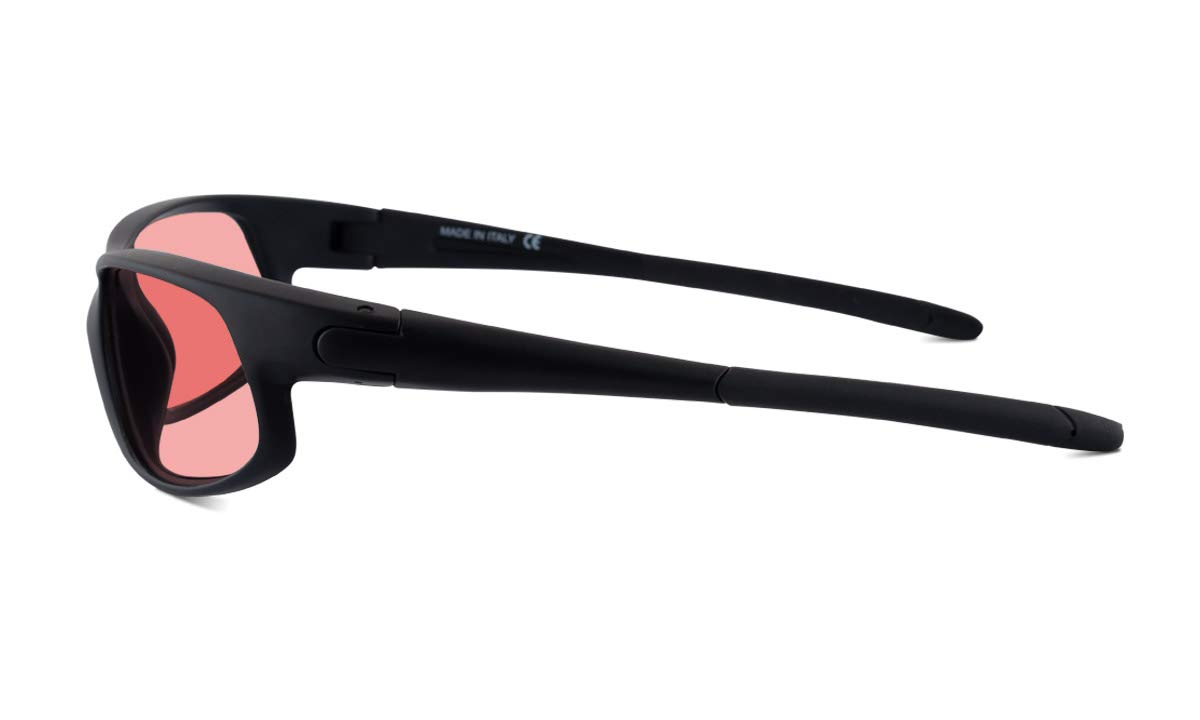 TheraSpecs Petite Wrap Glasses for Light Sensitivity Relief - Migraine & Photophobia Relief Glasses - Blue Light Blocking & UV Protection - Perfect for Computer Work, Driving & Indoor Use