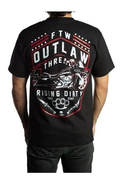 Men's Riding Dirty Graphic T-Shirt - Cool & Comfortable Cotton Tee for Motorcycle Riders, Bikers & Streetwear Enthusiasts - Perfect for Casual Wear, Bike Rallies & Urban Fashion