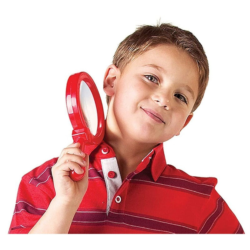 Jumbo Magnifying Glass with Light - 5X Large Handheld Magnifier for Reading, Crafts, and Close Work - Perfect for Seniors, Hobbies & Detailed Tasks