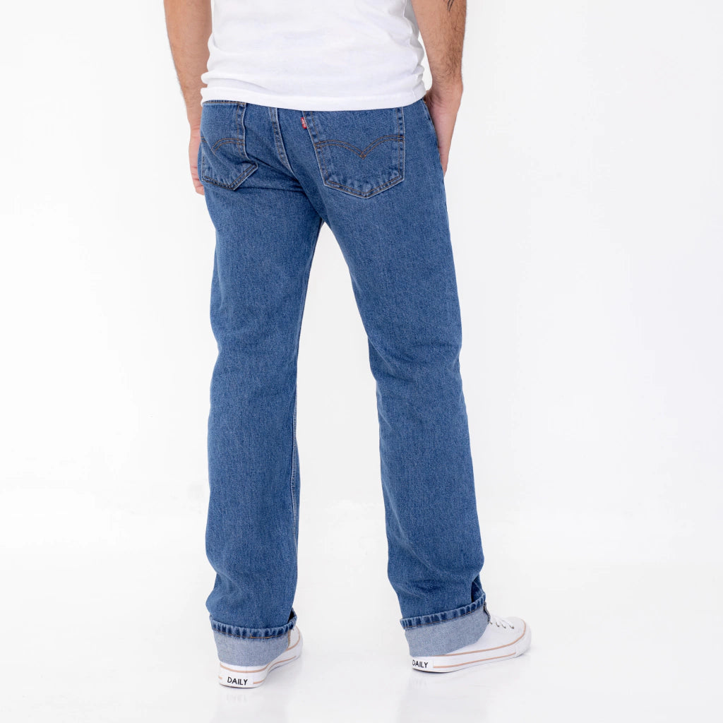 Levi's 505 Regular Fit Jeans for Men - Classic Mid Rise Straight Leg Denim Pants | Casual Wear, Office & Everyday Outfits