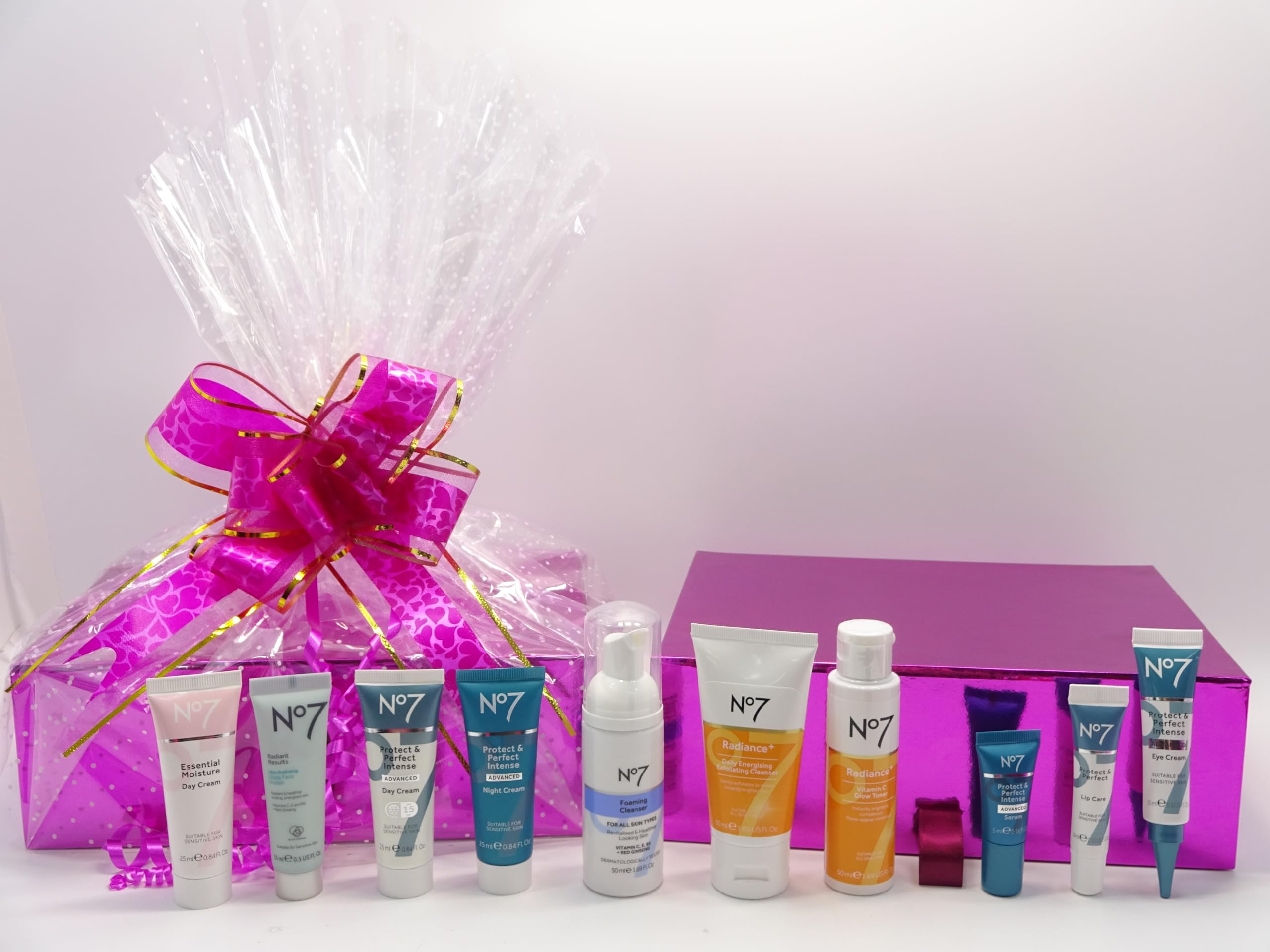 No7 The Perfect Skincare Collection Gift Set - Anti-Aging Skincare Kit with Cleanser, Toner & Moisturizer - Ideal for Women's Birthday, Anniversary & Holiday Gifts