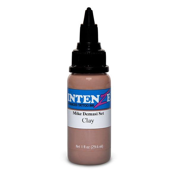 Intenze Demasi Clay Ink - Professional Tattoo Ink for Artists - Perfect for Realism, Black & Grey, and Fine Line Tattoos