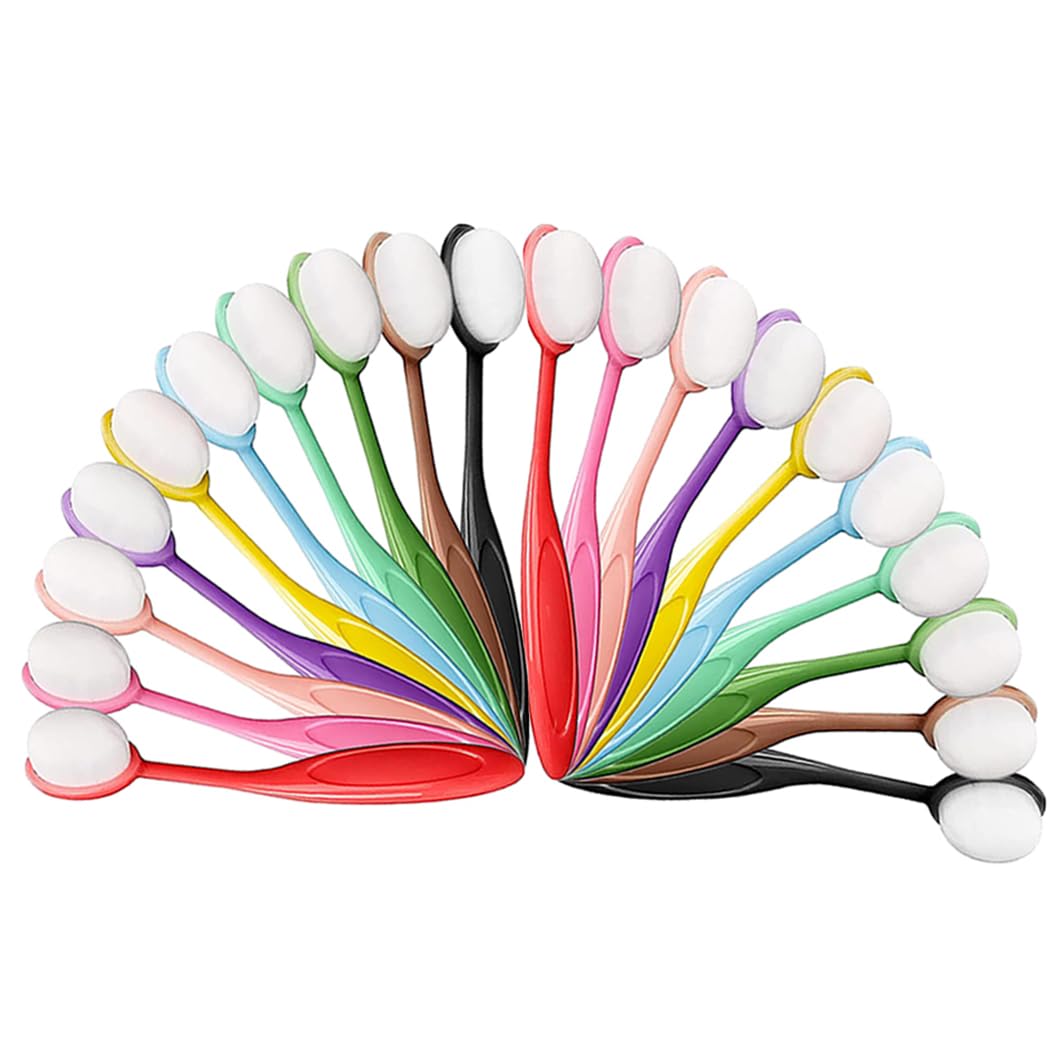 20 Pack Soft Bristle Ink Blending Brushes Set for Card Making - 10 Color-Coded Handles for Painting, Drawing, Stamping & Stenciling - Perfect for DIY Crafts, Scrapbooking & Mixed Media Art Projects