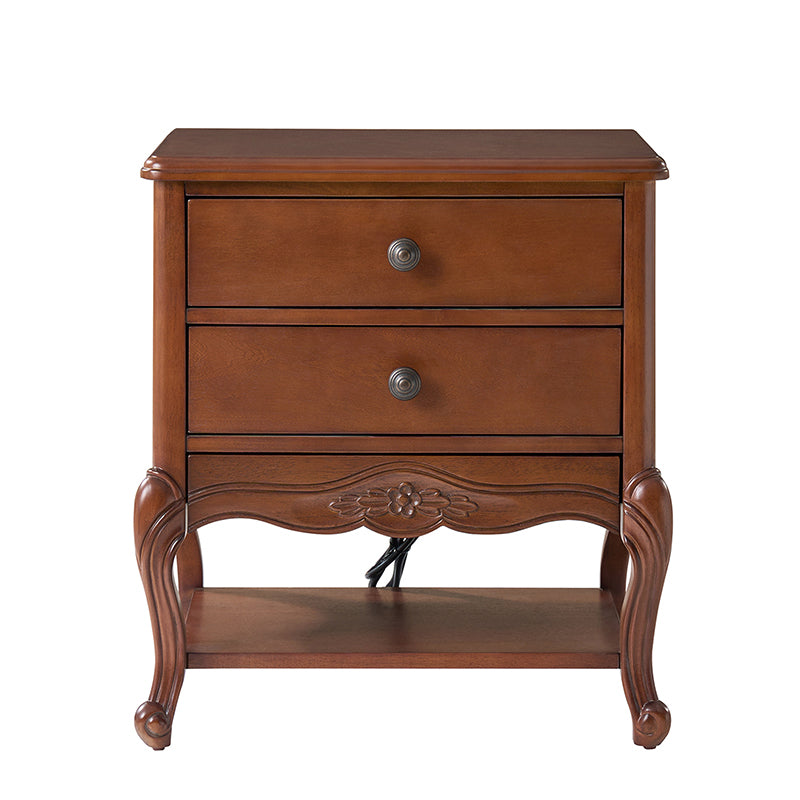 Nina Modern Nightstand with Hidden Drawer - Fully Assembled Bedside Table for Bedroom, Living Room & Office - Traditional Exquisite Design (Optional Types Available)
