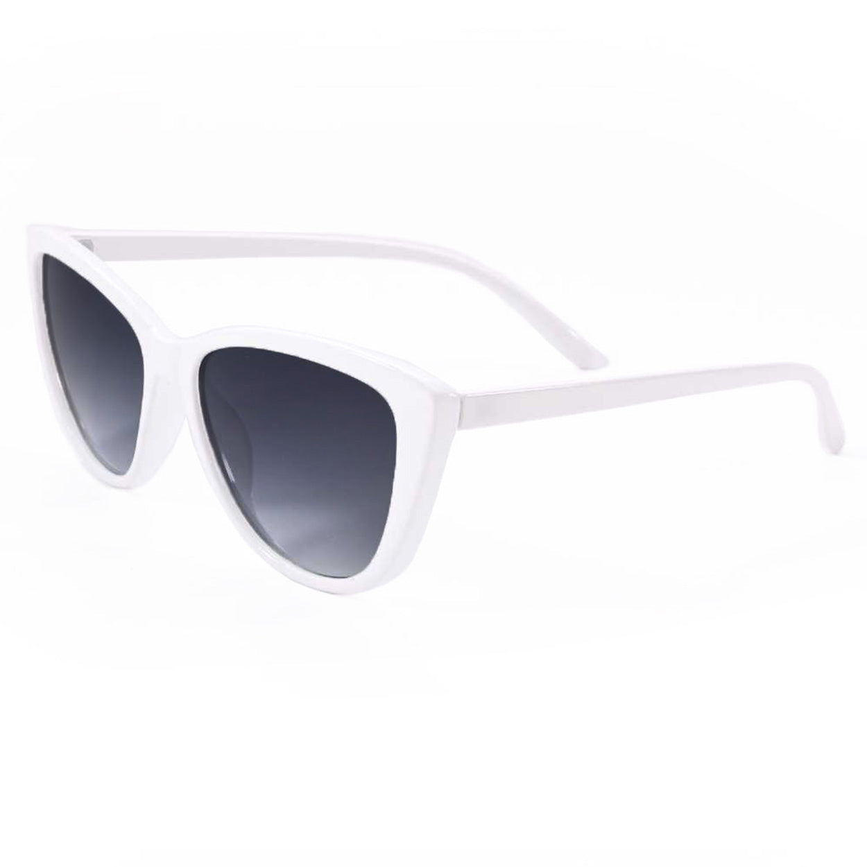 Stylish White Cat Eye Sunglasses for Women - UV Protection, Retro Fashion Shades - Perfect for Beach, Driving & Outdoor Activities
