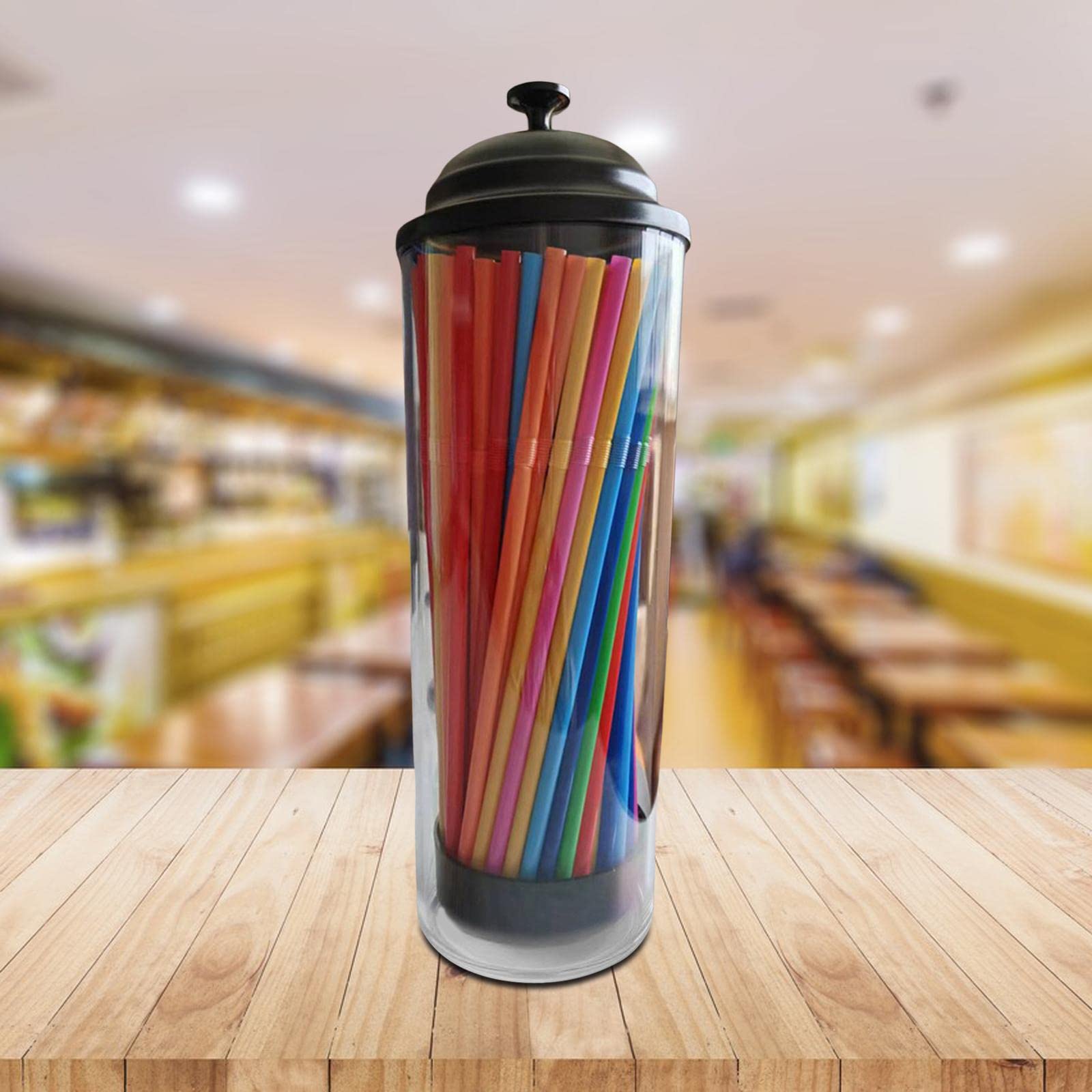 Straw Dispenser Holder - Drinking Straw Organizer for Kitchen, Bar, or Party - Perfect for Home, Office, and Restaurants