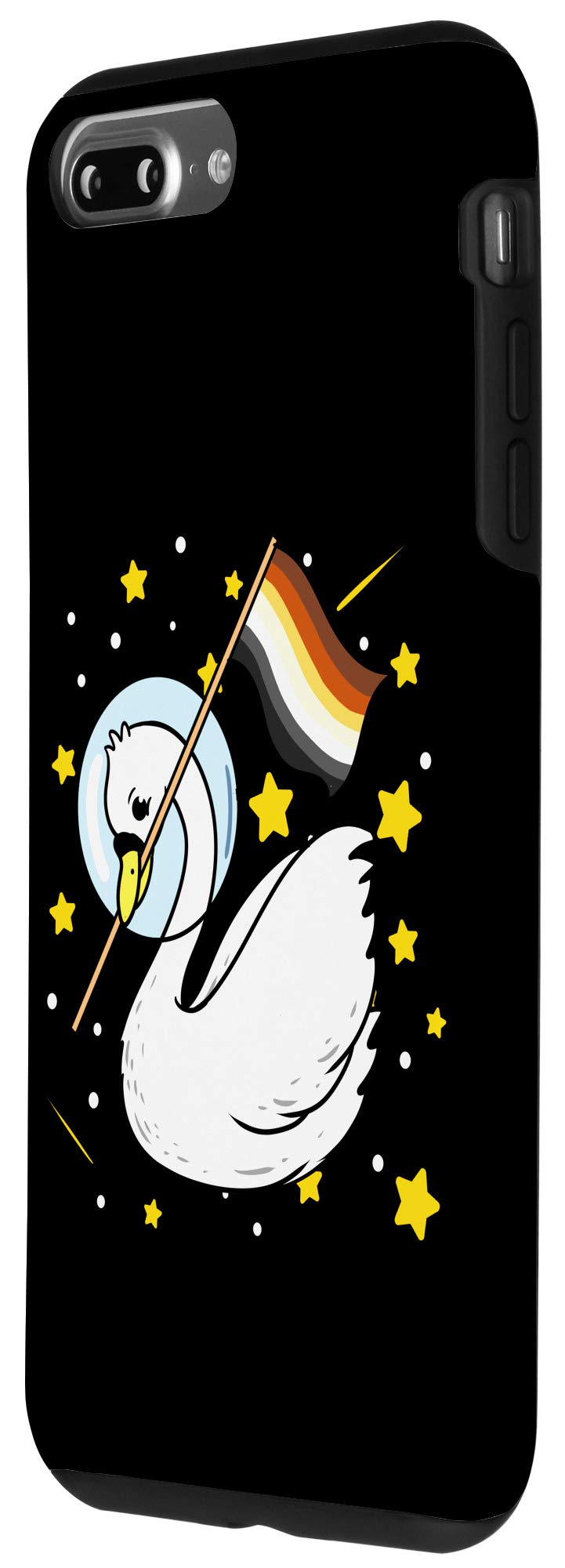 iPhone 7 Plus/8 Plus Gay Bear Swan in Space Pride Case - Stylish LGBTQ+ Protective Phone Cover for Everyday Use & Pride Celebrations