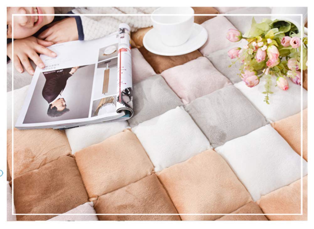 Premium Thick Velvet Area Rug - Soft Play Mat & Tatami Style for Living Room, Kids Bedroom, Playroom Decor - 28