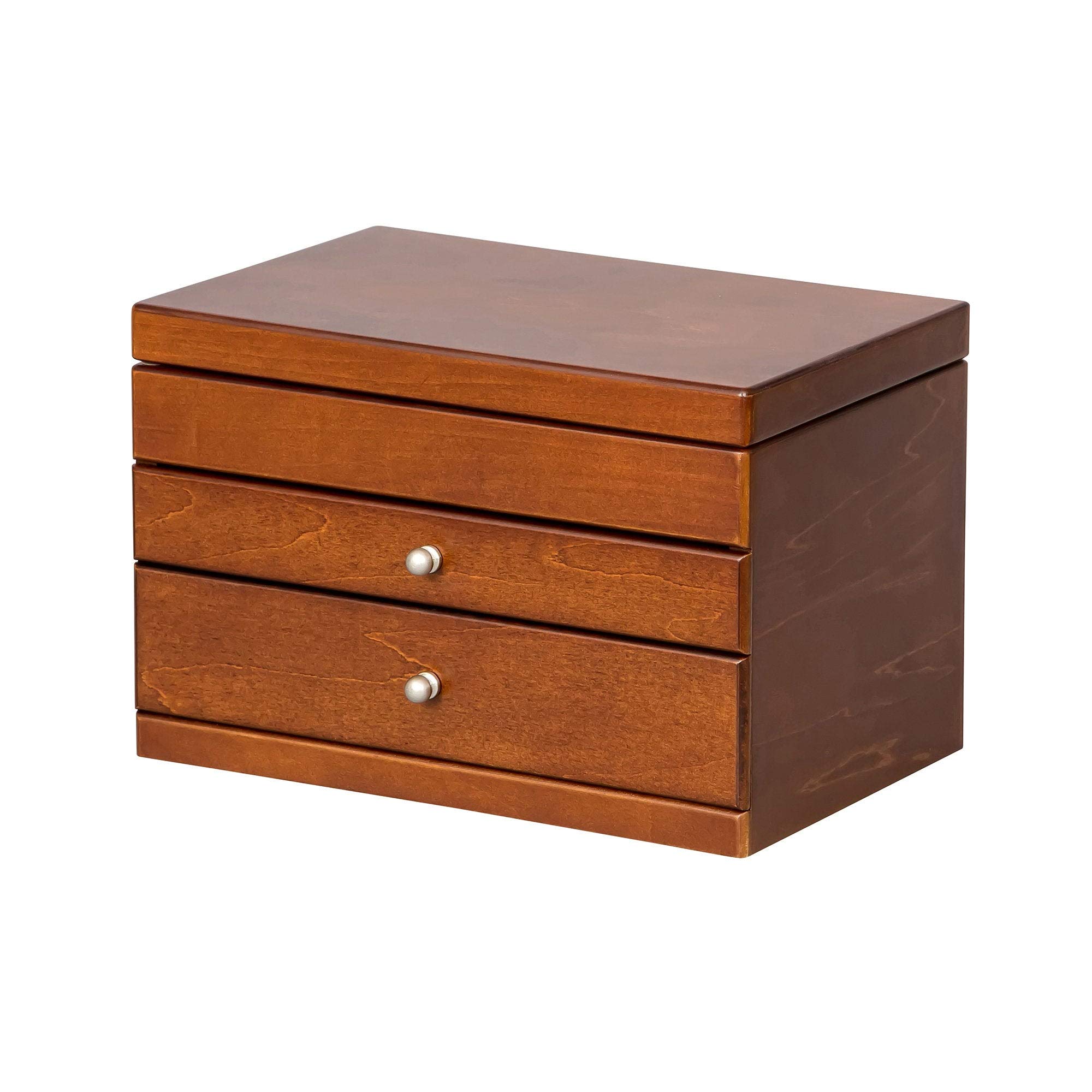Mele & Co Brisbane Personalized Jewelry Box with Drawers - Custom Engraved Wooden Jewelry Organizer Chest for Women & Girls | Perfect for Gift Giving, Bridal Shower, Birthday & Anniversary Presents