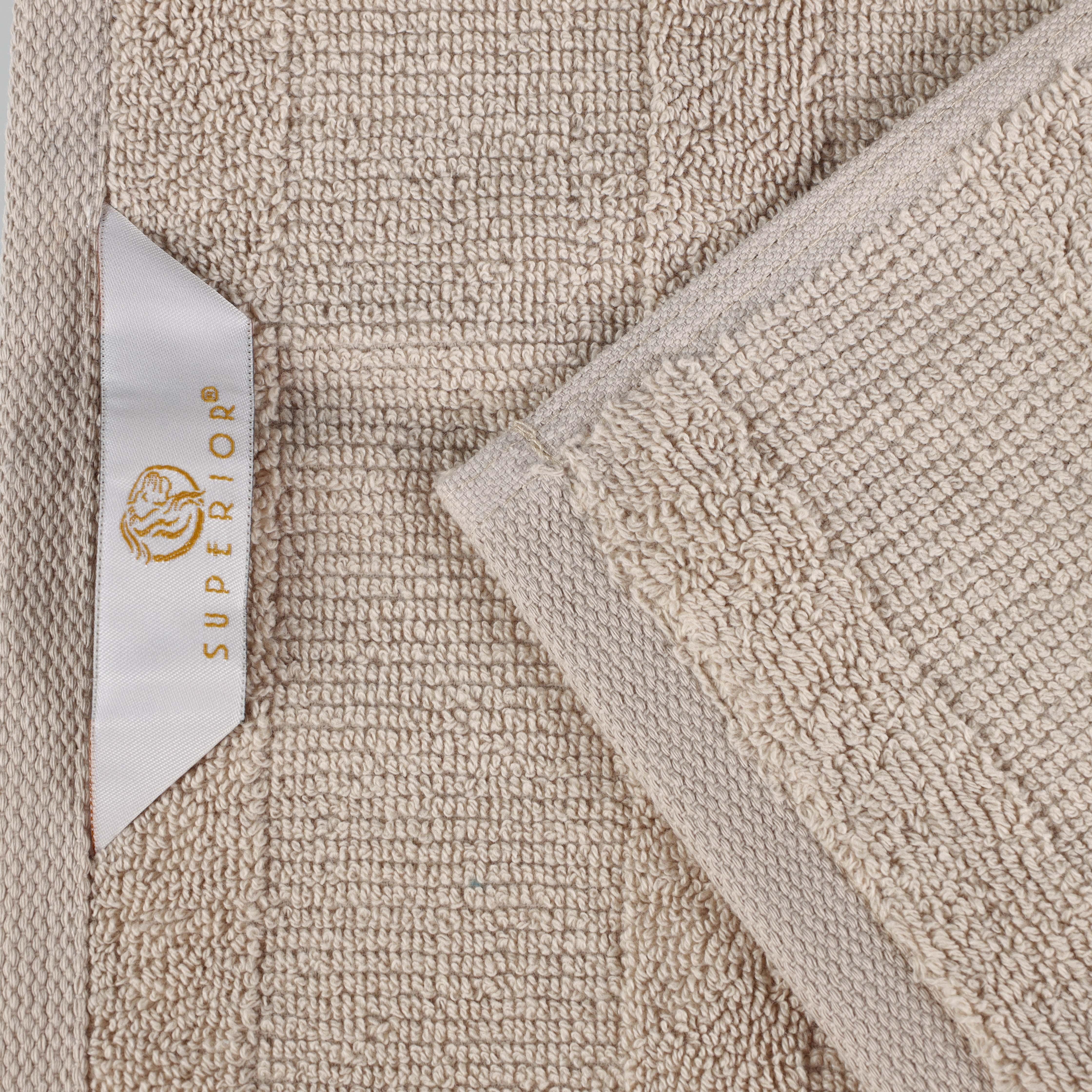 Premium Roma Cotton Ribbed Textured Bath Towels Set of 3 - Ultra Soft & Absorbent Luxury Towels for Spa, Bathroom & Beach Use