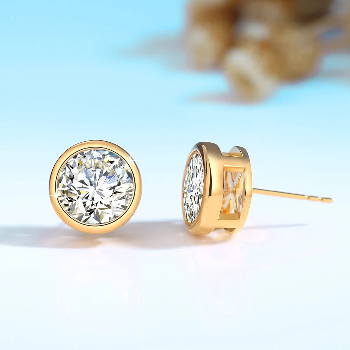 Elegant Gold Earrings for Women - 14K Gold Plated Dangle Hoop Earrings - Perfect for Parties, Weddings & Everyday Wear