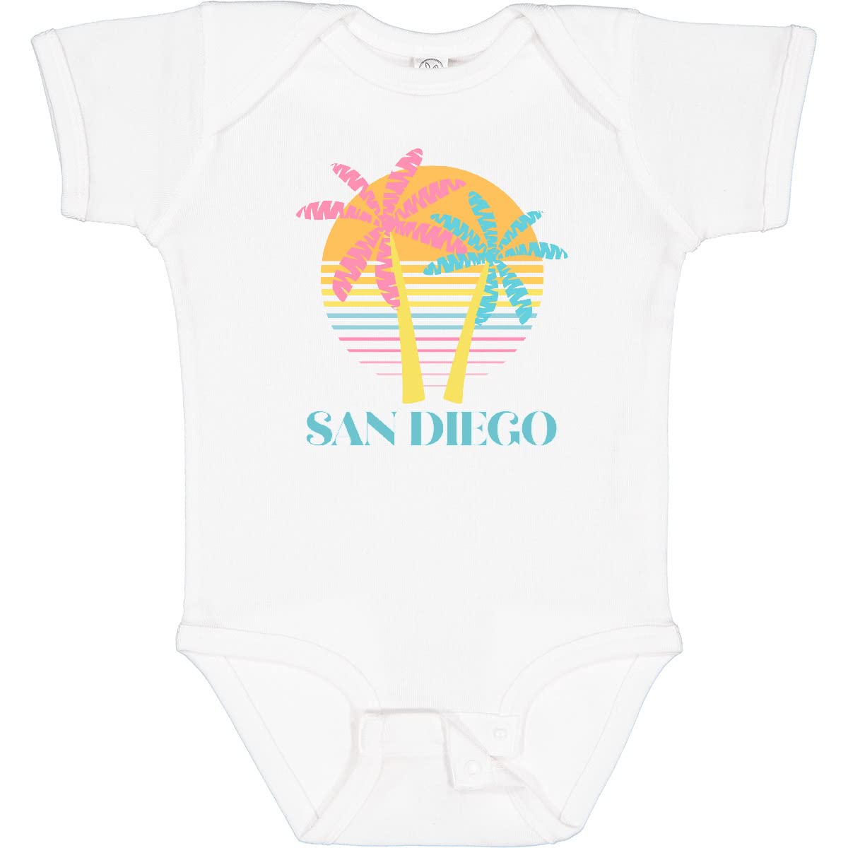 Inktastic San Diego California Beach Vacation Baby Bodysuit - Cute Infant Onesie for Summer Travel, Beach Trips & Family Photos