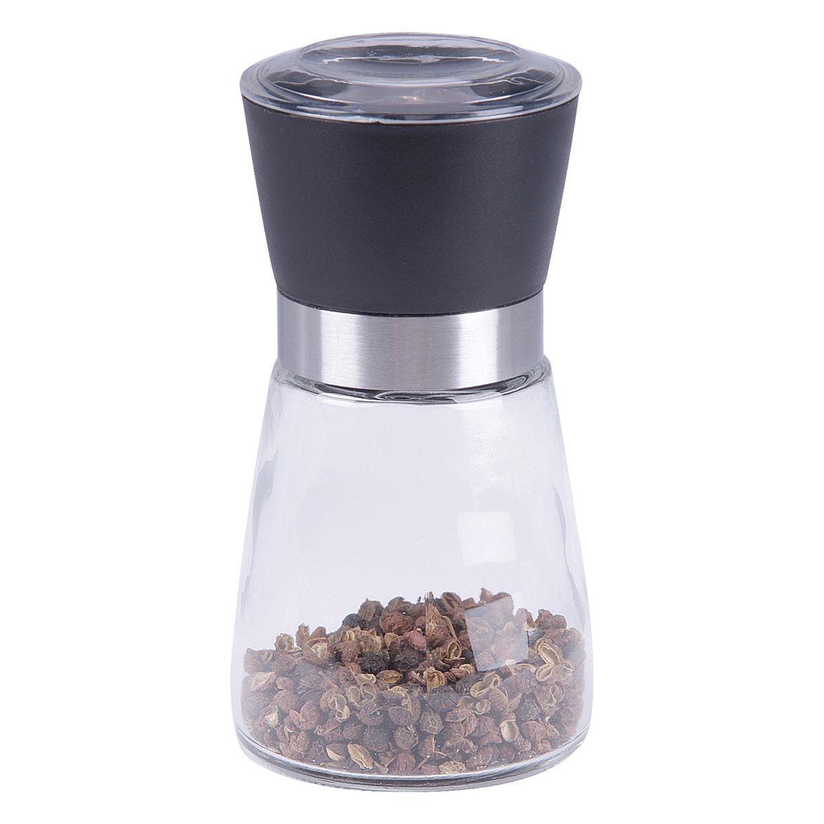 Premium WEIYE Manual Glass Salt and Pepper Grinder Set - Adjustable Ceramic Spice Mill for Coarse to Fine Grinding - Perfect for Kitchen, Dining Table & Outdoor Cooking