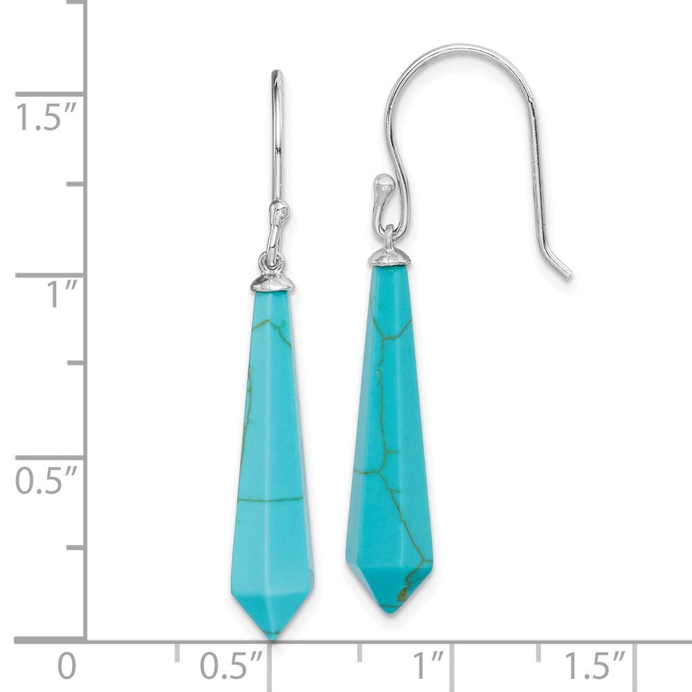 925 Sterling Silver Turquoise Dangle Earrings for Women | Handmade Fine Jewelry Gift for Her | Perfect for Weddings, Parties & Everyday Wear