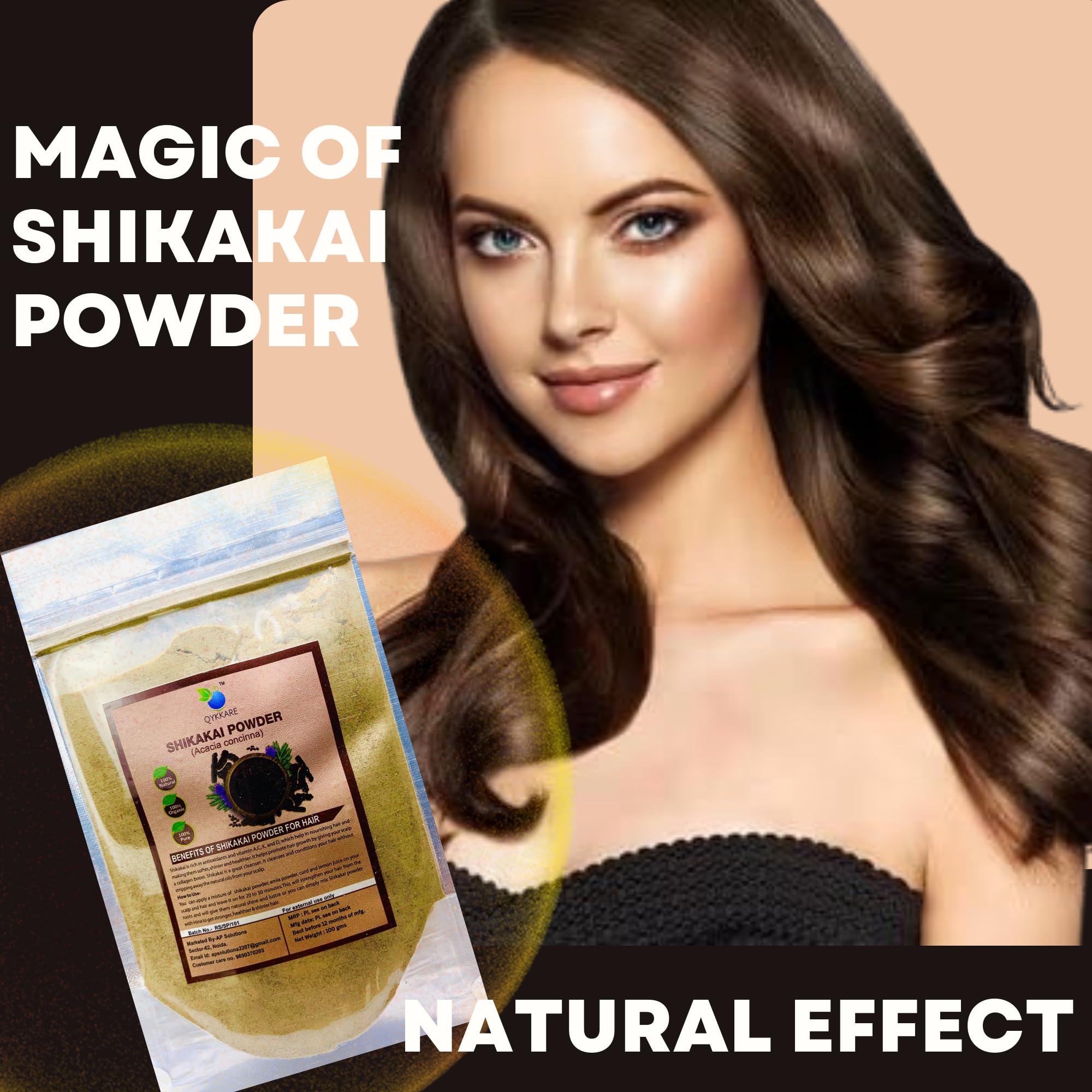 Premium Shikakai Powder for Hair Growth & Cleansing | Natural Hair Mask & Pack Treatment - 2 Pack (200g) | Ayurvedic Herbal Remedy for Dandruff, Dry Scalp & Shine - Perfect for Daily Hair Care Routine