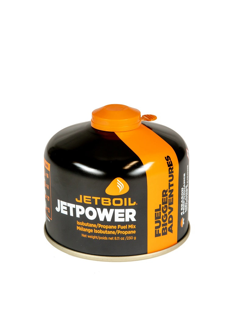 Jetboil Jetpower Fuel 230g - Portable Camping Stove Gas Canister for Outdoor Cooking, Hiking, and Backpacking