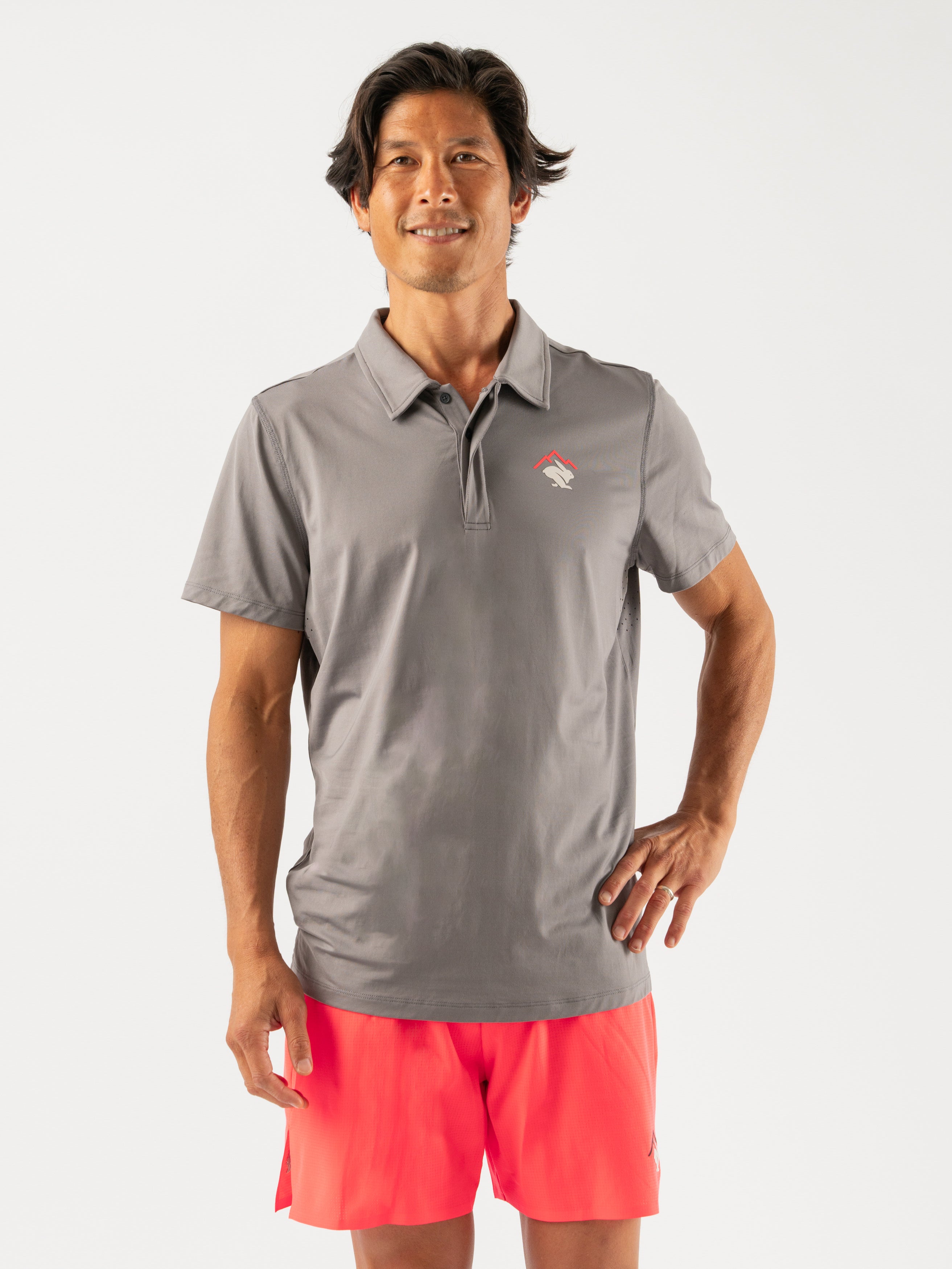UPF 50+ Sun Protection Men's Ice Polo Shirt - Cooling Quick-Dry Performance Golf & Outdoor Sports Shirt for Summer Activities