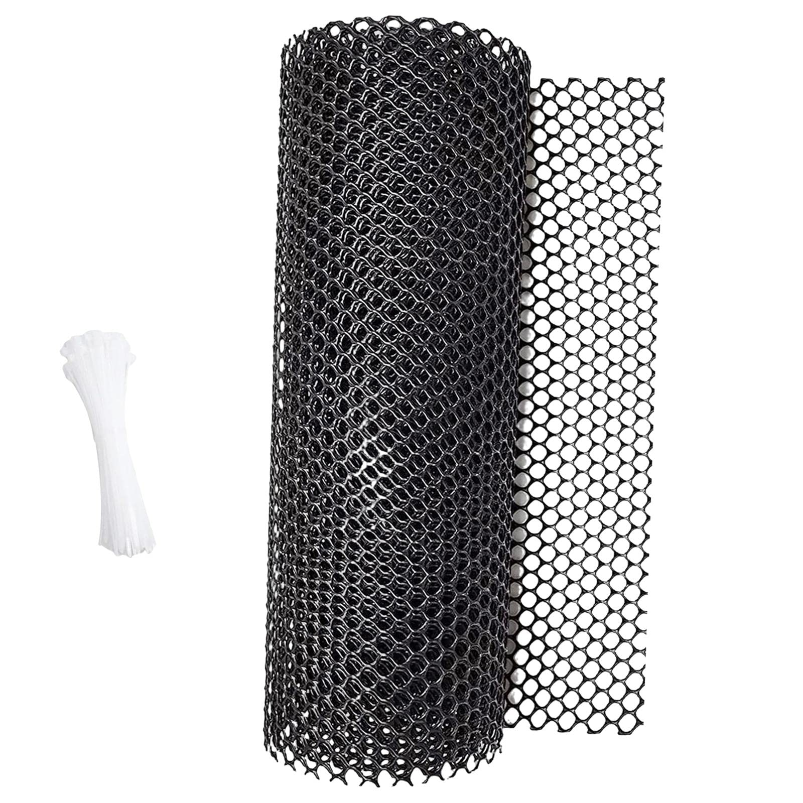 Colcolo Black Plastic Chicken Wire Mesh Netting - Durable Garden Fencing for Crafts, Farmhouse Decor & DIY Projects | Perfect for Plant Protection, Poultry Coops & Home Improvement
