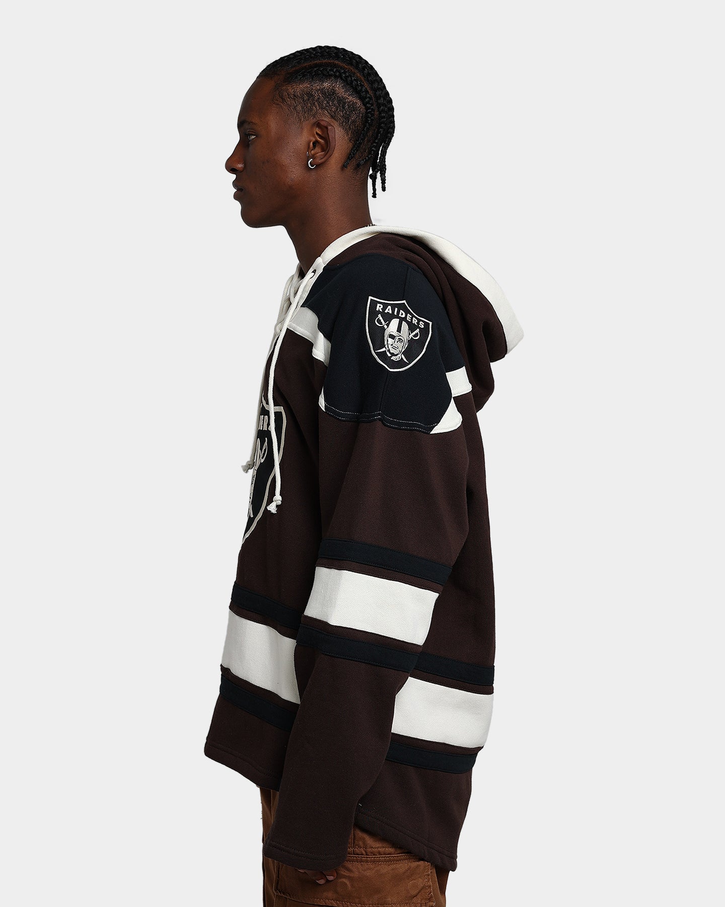 47 Brand Las Vegas Raiders Superior Lacer Hoodie Brown - NFL Fan Apparel for Game Day & Casual Wear