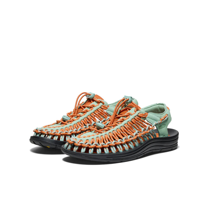 Women's UNEEK Granite Green & Gold Flame Sandals - Comfortable Outdoor Hiking & Casual Walking Shoes for Women