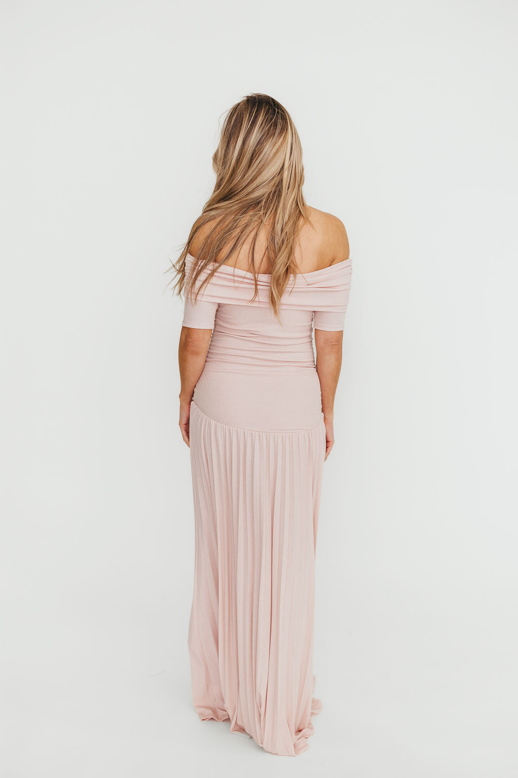 Lennox Maxi Dress for Women - Elegant Dusty Pink Flowy Long Dress for Summer, Beach, Wedding & Special Occasions
