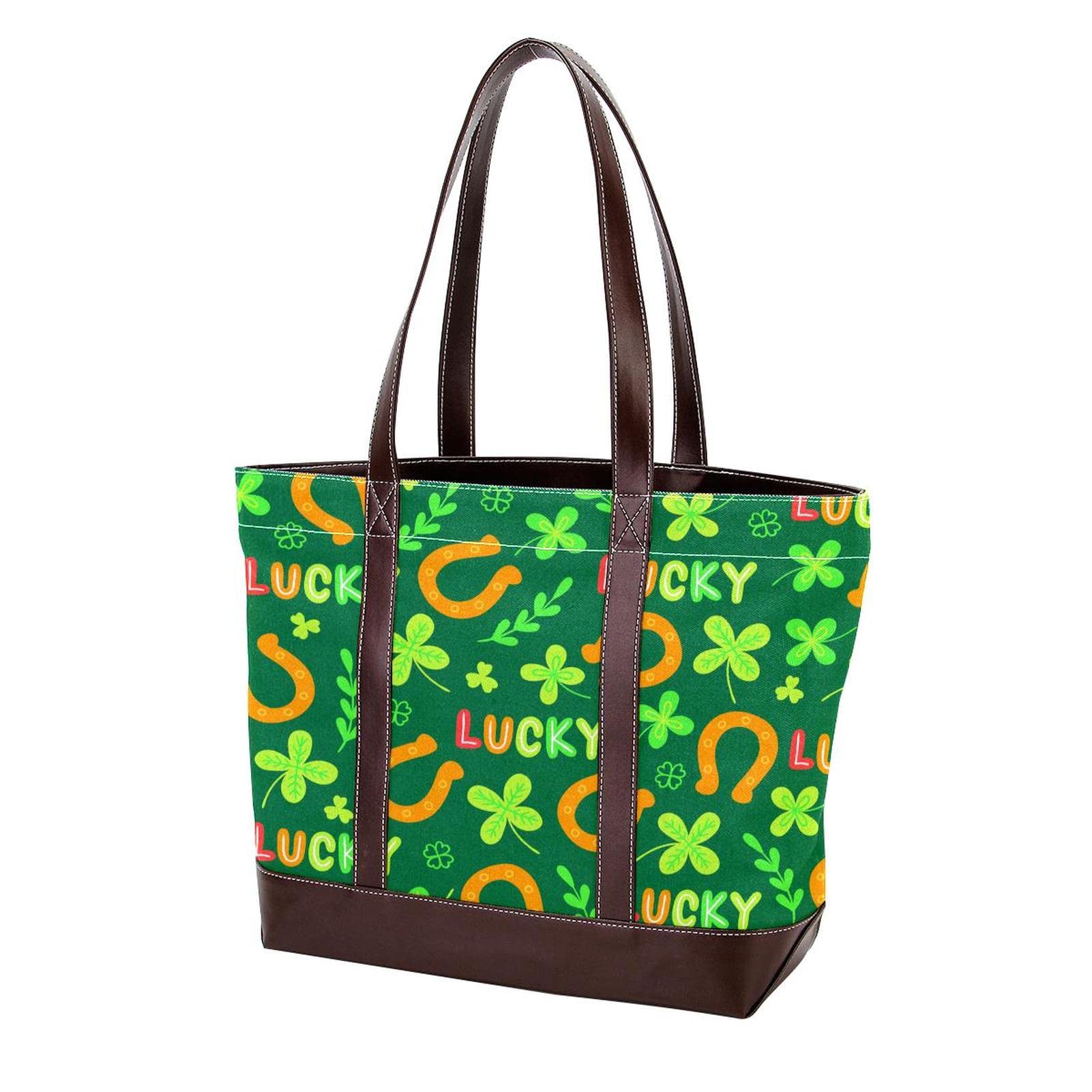 Colorful Large Leather & Canvas Tote Bags for Women - Top Handle Shoulder Satchel Hobo Purses & Handbags | Perfect for Work, Travel & Shopping