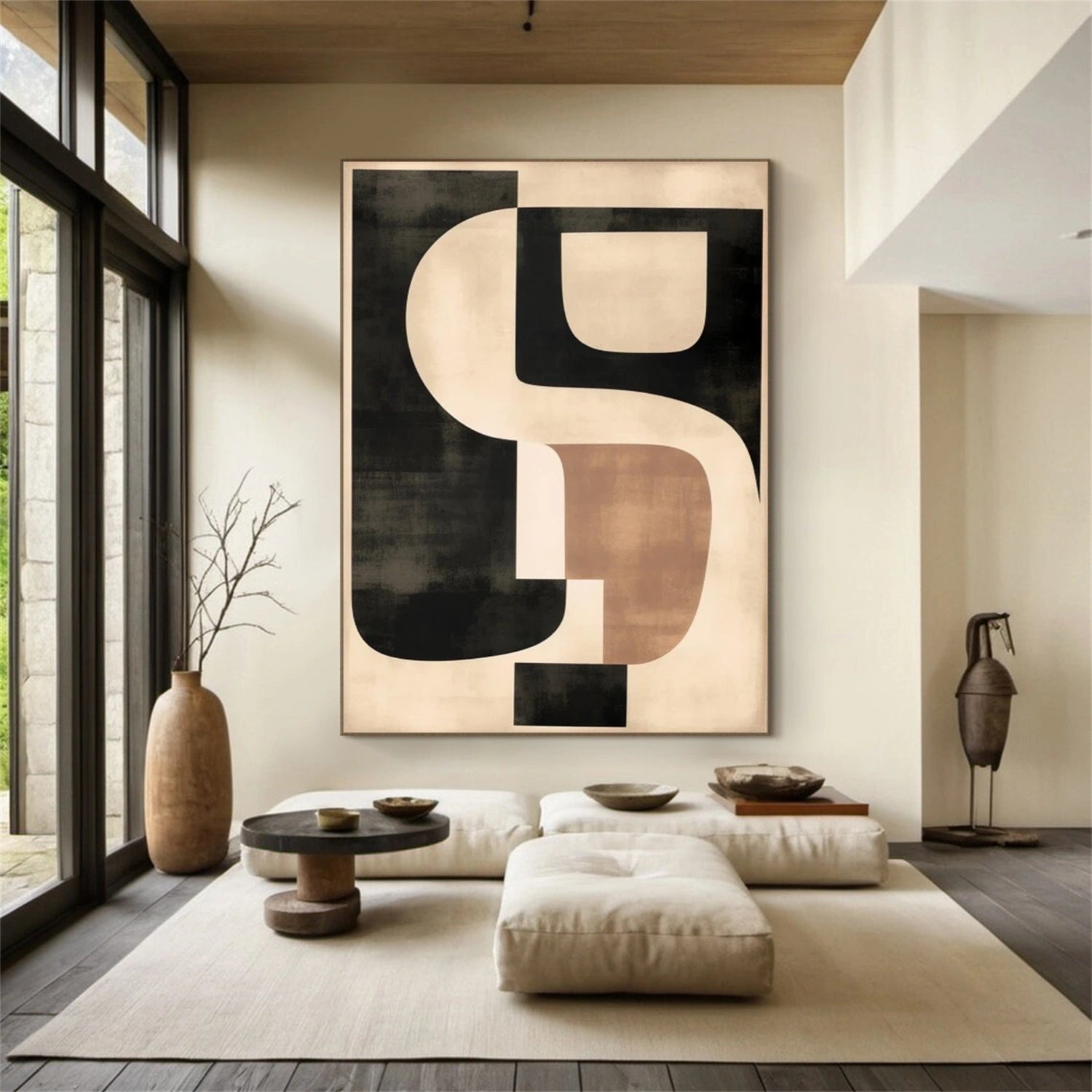 Abstract Tranquility Art Painting #WS304 - Modern Wall Decor for Living Room, Bedroom & Office - Calming Canvas Artwork for Home & Office Spaces