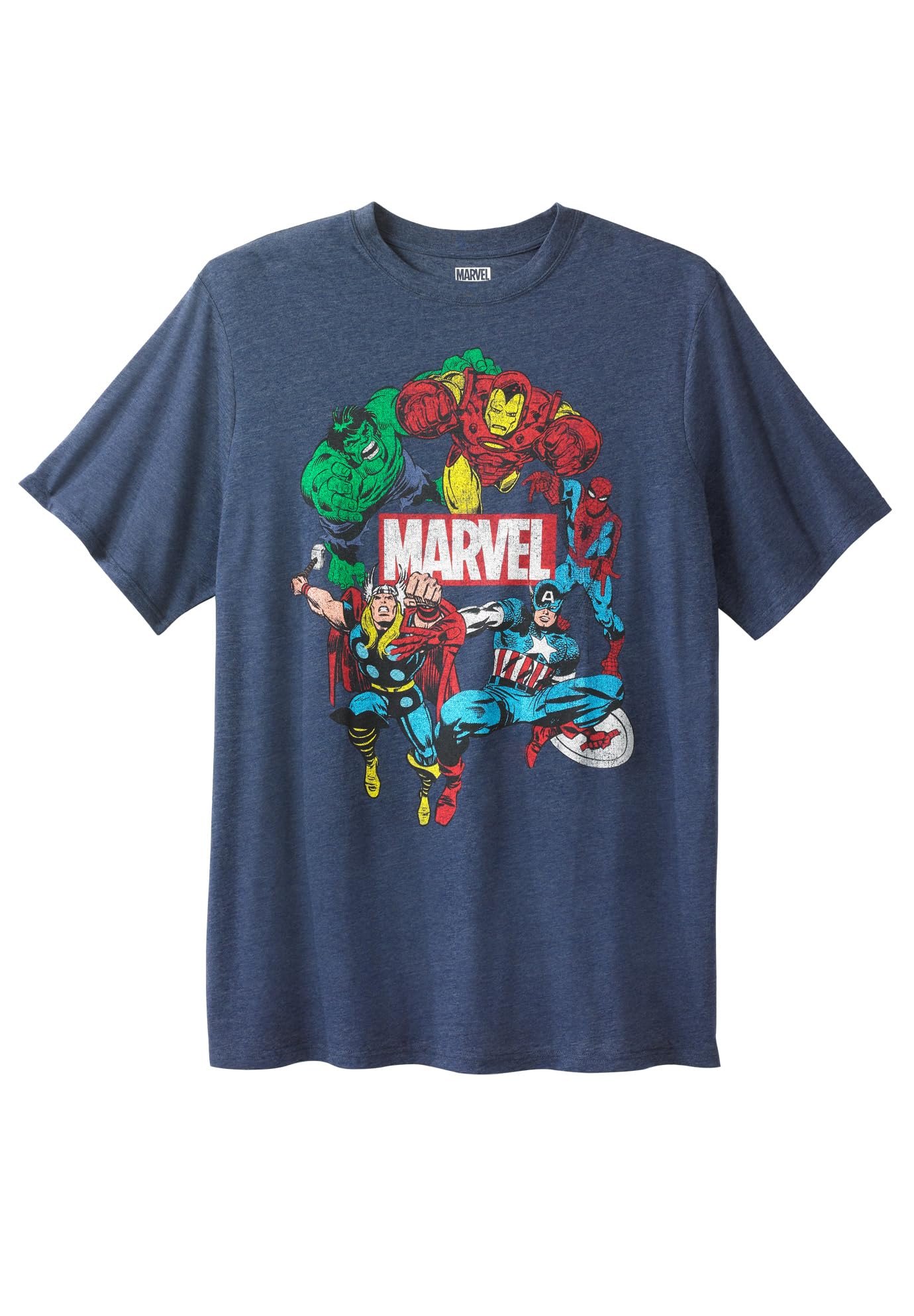 Marvel Superhero Graphic T-Shirt for Men - Cool Superhero Print Cotton Tee - Perfect for Casual Wear, Cosplay, and Comic Con Events