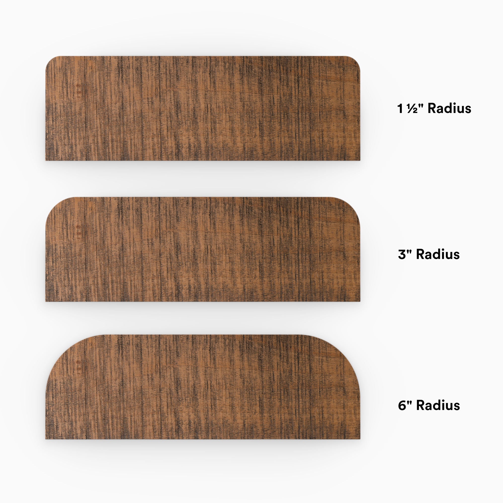 Aksel RADius Nutmeg Rustic Floating Shelf - Handmade Wood Wall Shelf for Home Decor, Kitchen, Bathroom & Living Room Storage