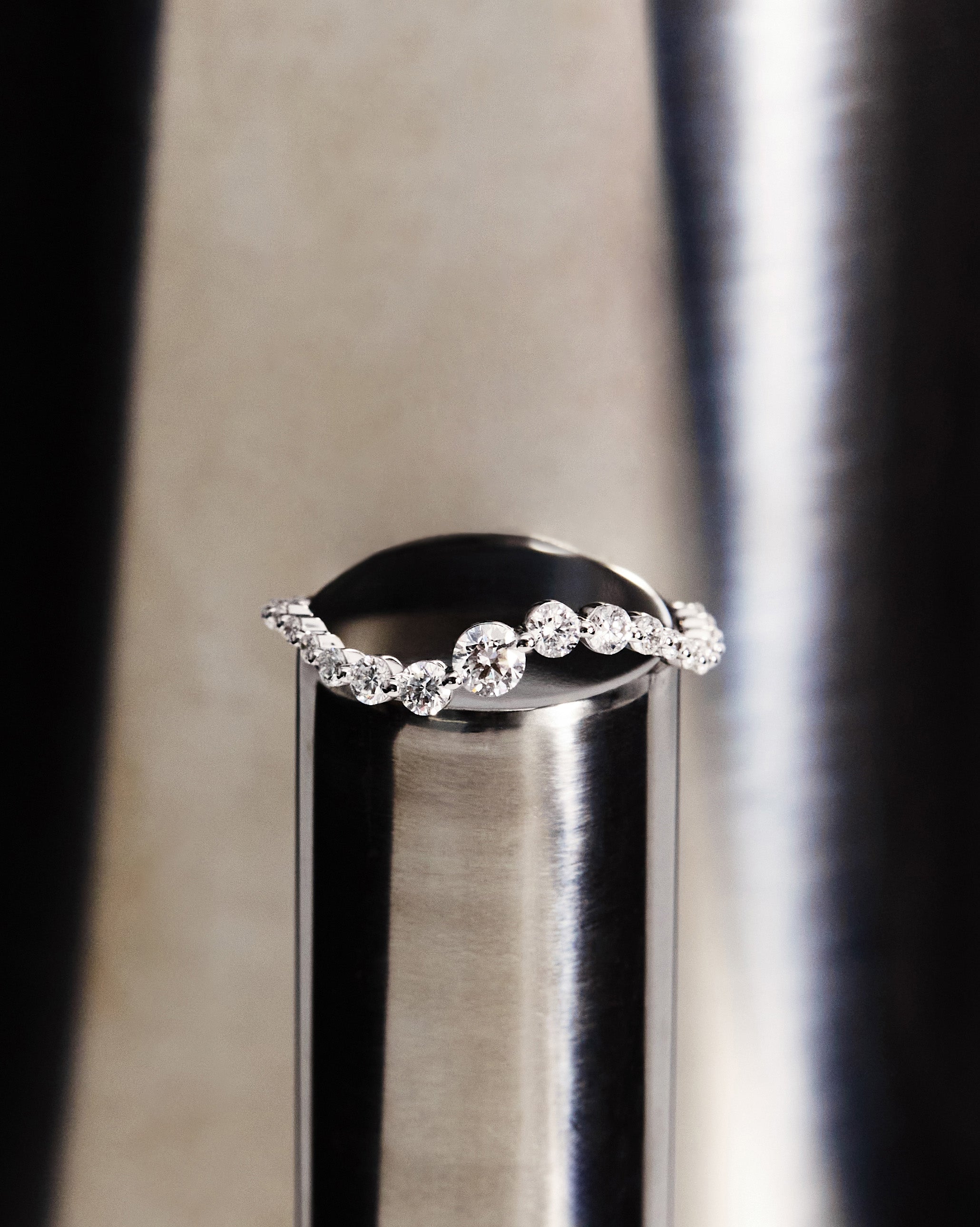 3 Diamond White Gold Venus Ring for Women - Elegant Wedding, Engagement & Anniversary Jewelry Gift