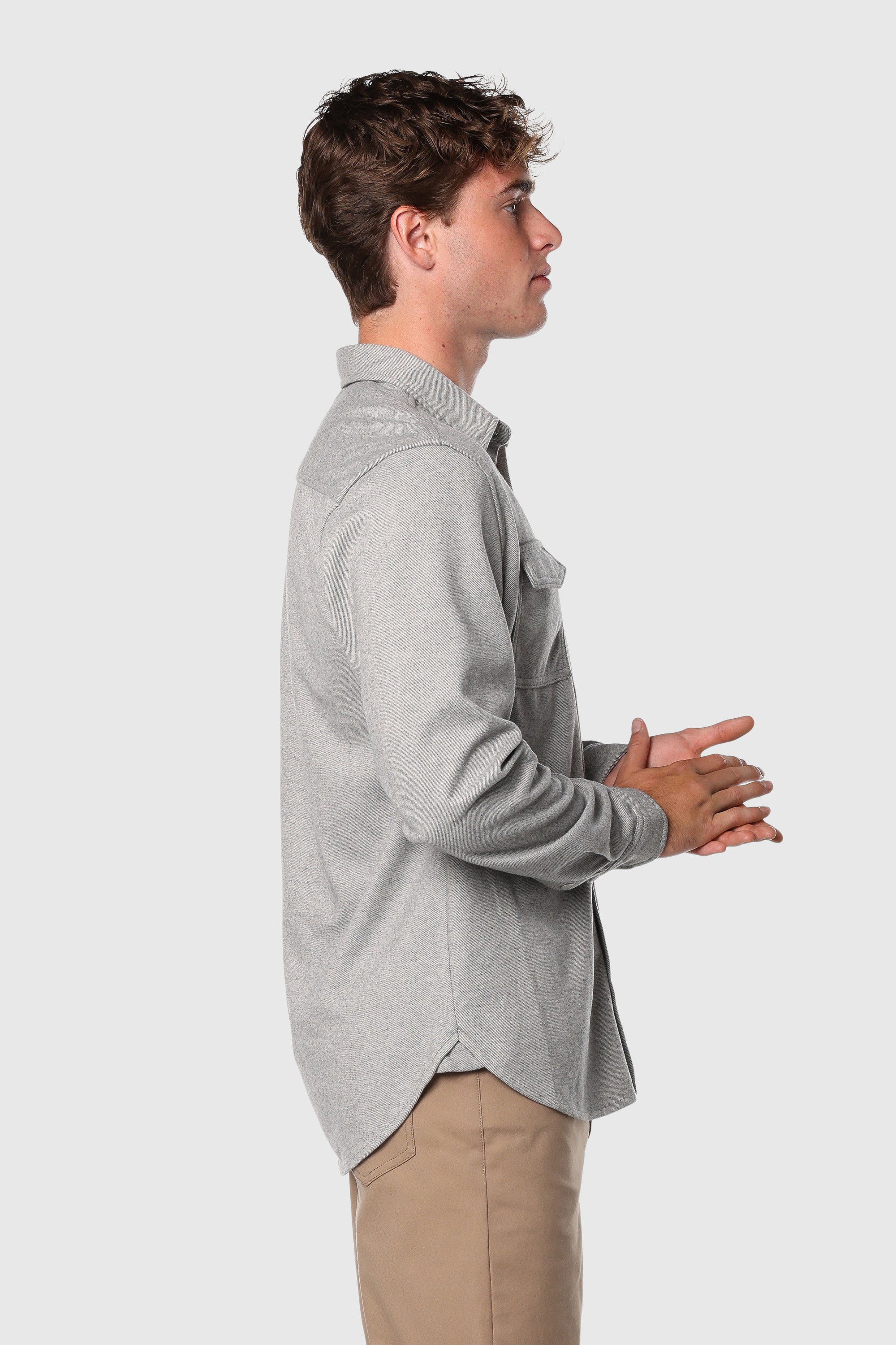 Stylish Men's Flex Button-Up Shirt - Comfortable & Breathable for Casual Wear, Office & Outdoor Activities