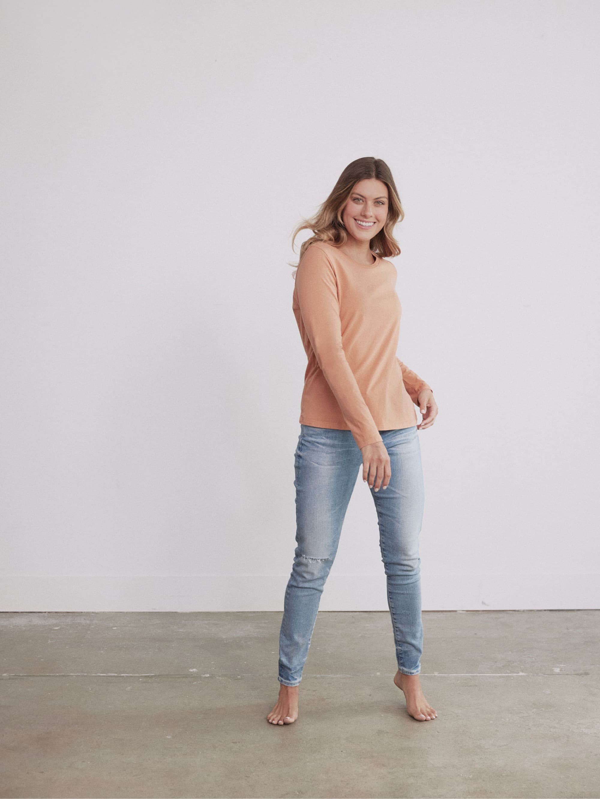 Organic Cotton Long Sleeve T-Shirt for Men & Women - Soft Eco-Friendly Casual Shirt - Perfect for Everyday Wear, Yoga, and Outdoor Activities