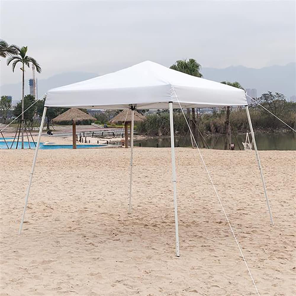 10x10FT Outdoor Pop Up Canopy Tent - Portable Adjustable Height Gazebo with Carry Bag for Patio, Beach, Garden, Camping & Parties | Perfect for Backyard BBQs, Weddings, and Outdoor Events (White)