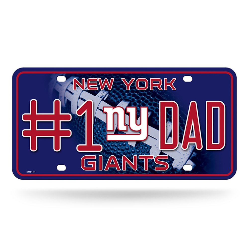 NFL #1 Fan Metal Auto Tag - 8.5
