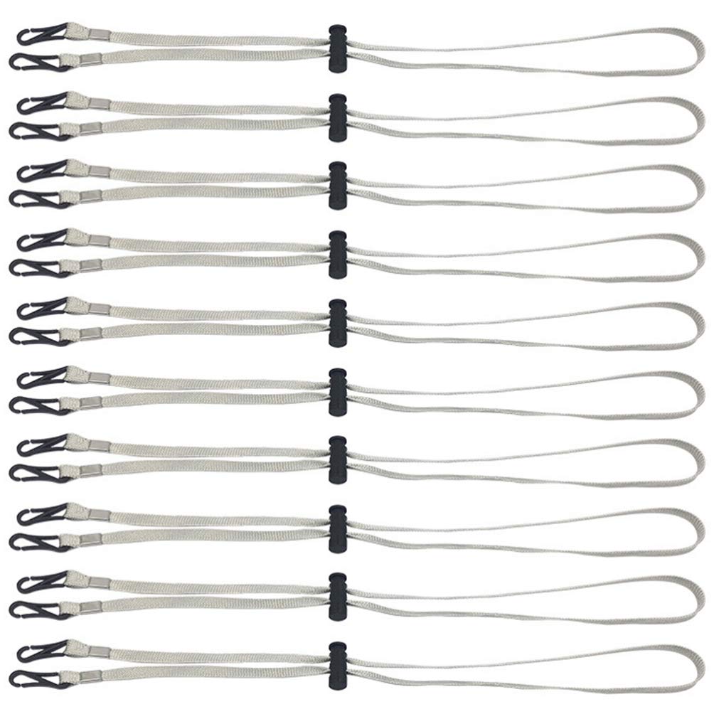 ARTIBETTER 10pcs Adjustable Face Lanyards - Windproof Sun Hat & Glasses Retainer for Outdoor Activities