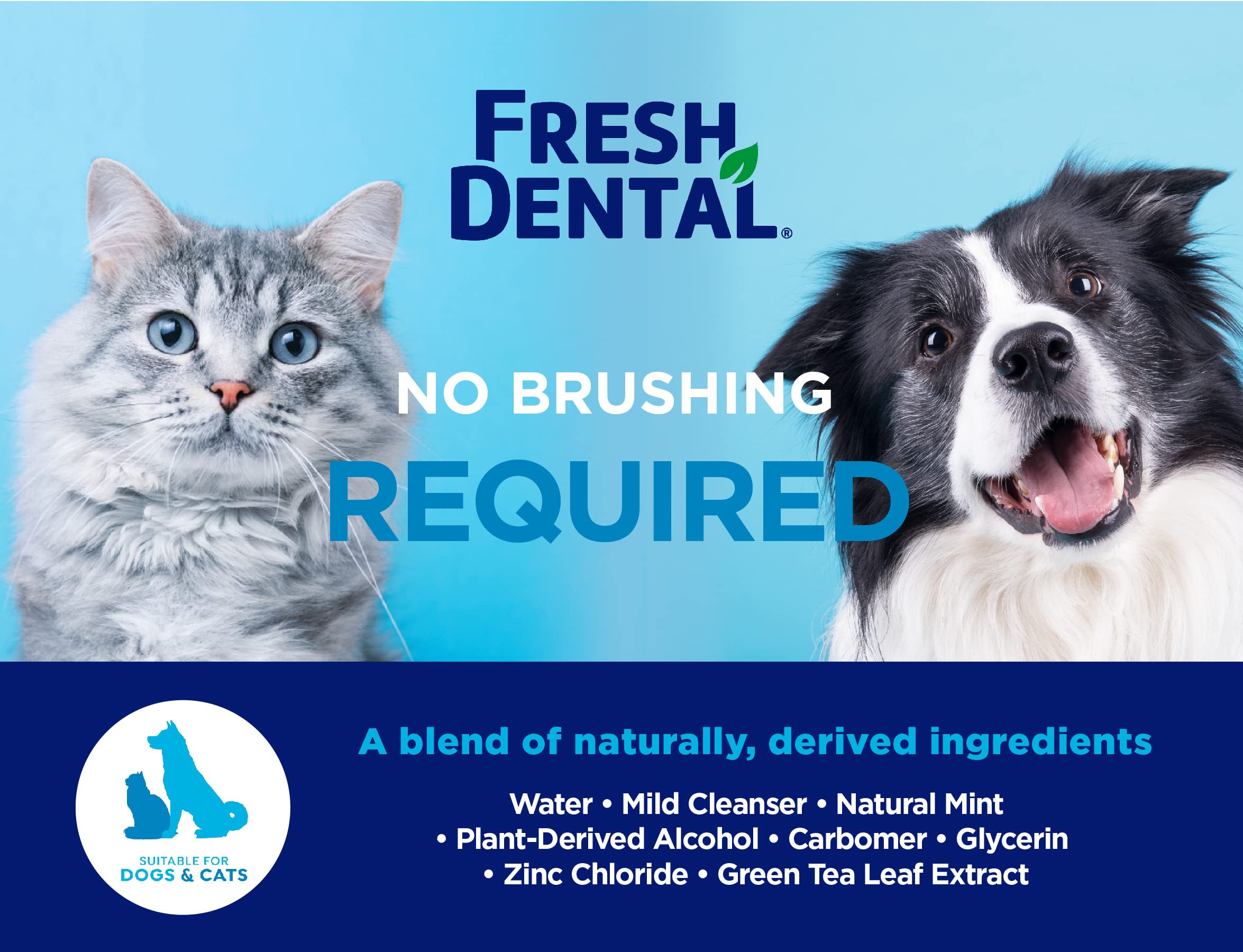 Natural Mint Flavored Dog Toothpaste for Teeth Cleaning & Plaque Removal – Freshens Breath, No Toothbrush Needed – Made in USA, 4oz – Perfect for Daily Oral Care & Dental Hygiene at Home