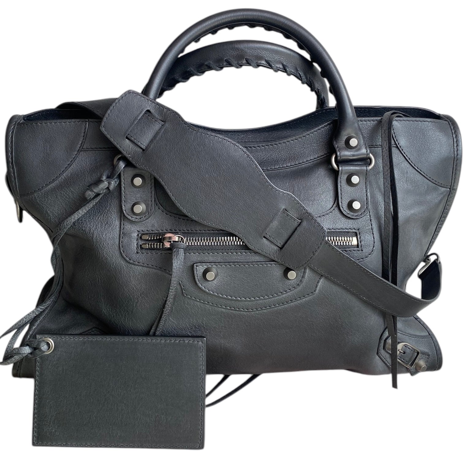 Balenciaga Black Leather City Bag for Women - Stylish & Durable Designer Handbag for Everyday Use, Work, and Travel