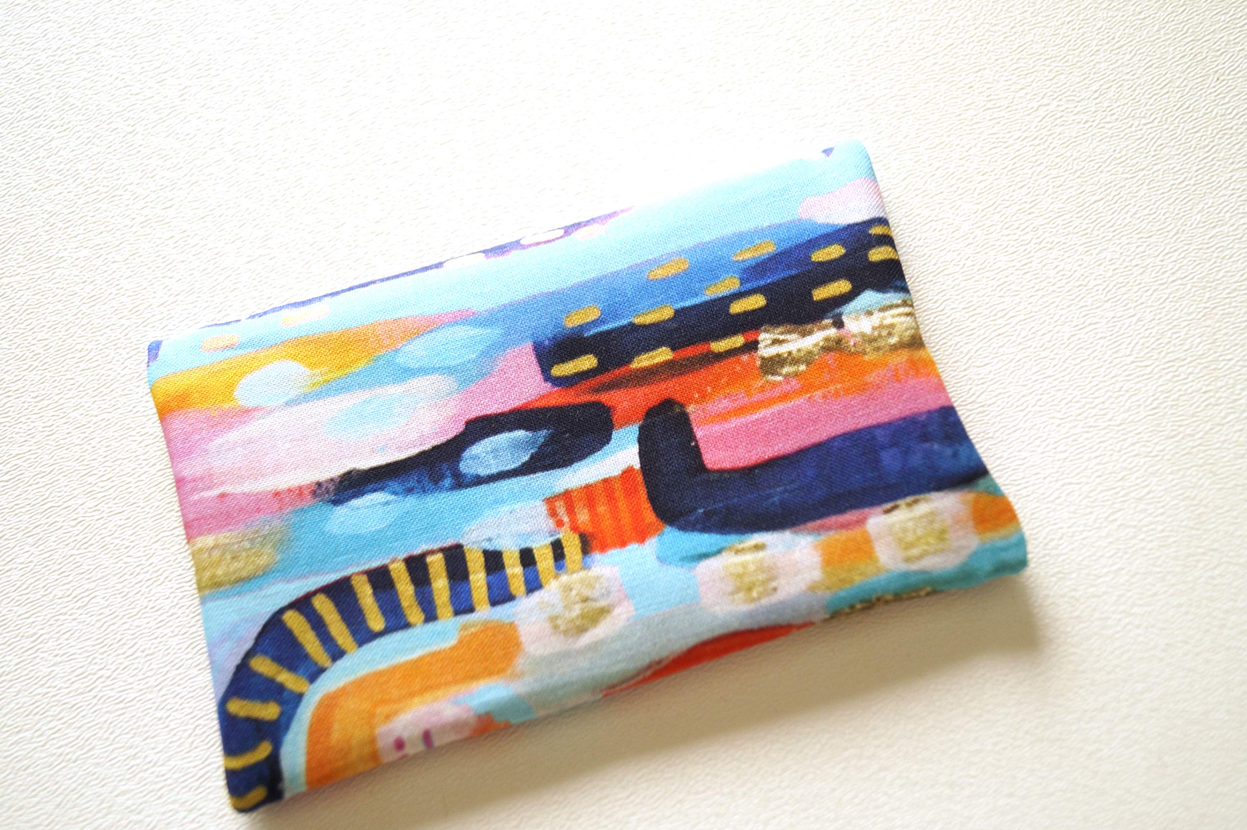 Stylish Abstract Fabric Travel Size Tissue Holder - Portable & Compact for On-the-Go Use - Perfect for Cars, Purses, and Travel Accessories