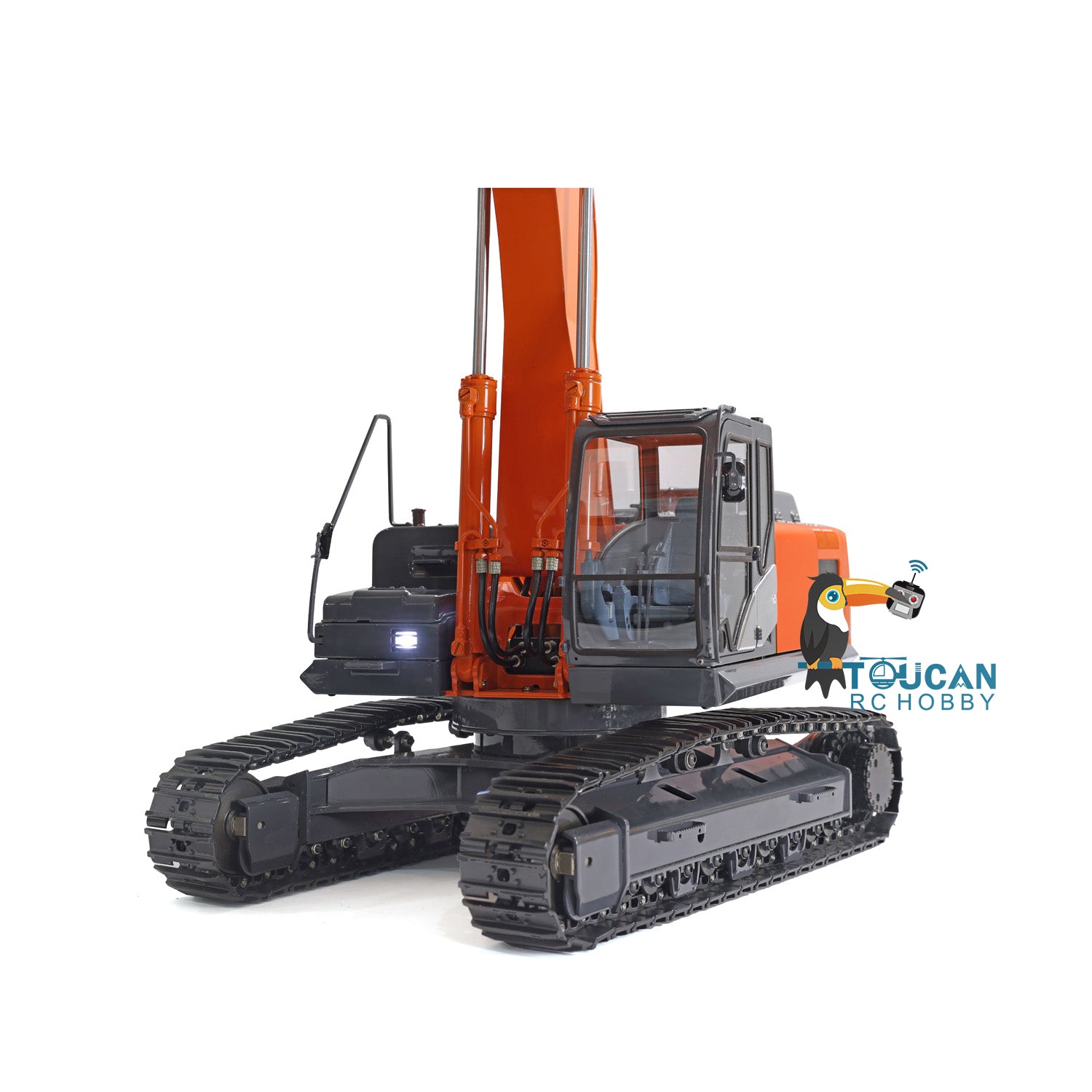 1/12 Scale DIM H3 360 RC Excavator Toy - Metal Hydraulic Construction Vehicle with Tracked Chassis, LED Light System, ESC Motor & Servo Valve - Perfect for Construction Simulation, RC Hobbyists and Collectors