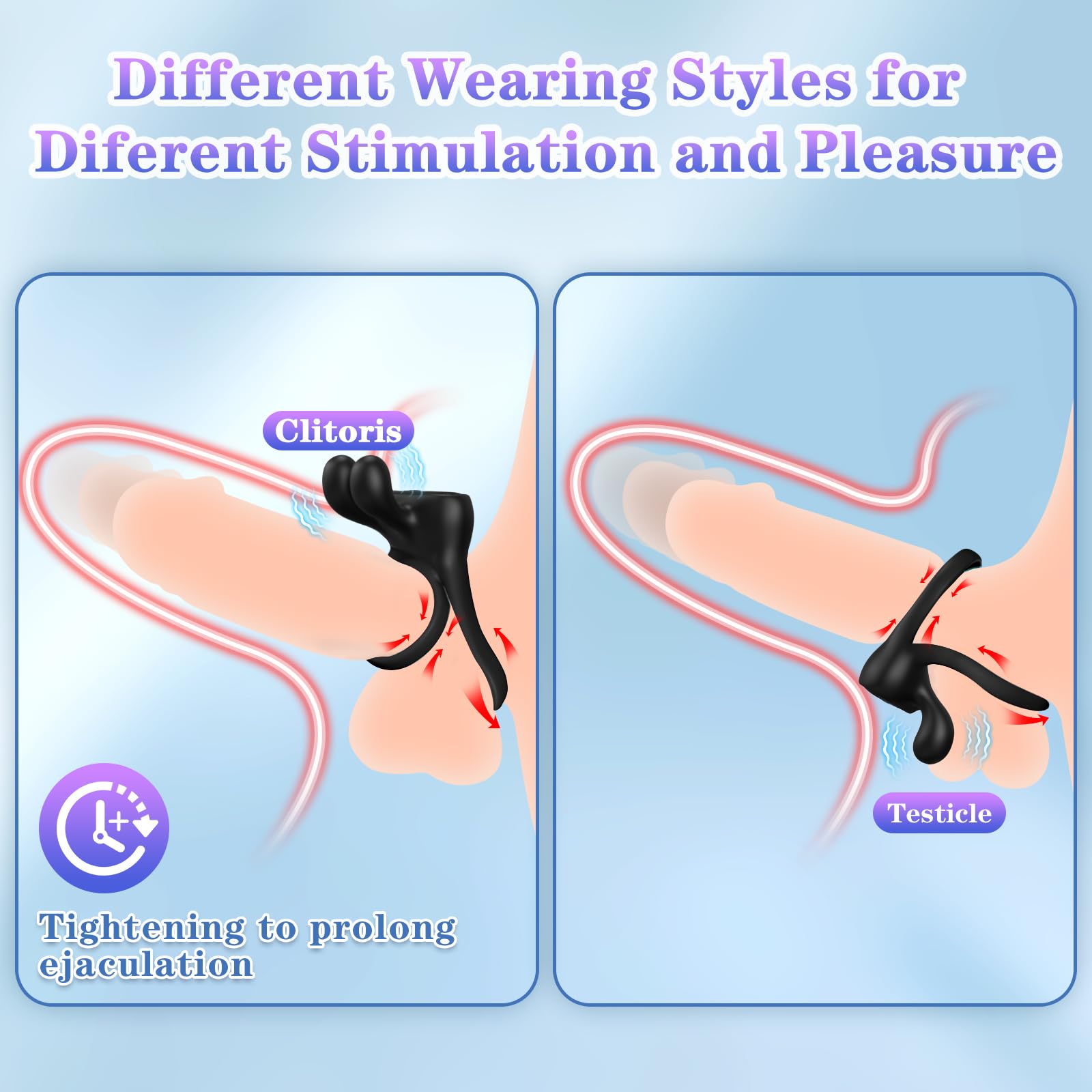 3 Pcs Couples Sex Toys Set - App Controlled Vibrating Cock Ring, Panty Vibrator & Finger Vibrator with Remote - Clitoral & Penis Stimulator for Enhanced Intimacy - Perfect for Couples Play & Solo Pleasure