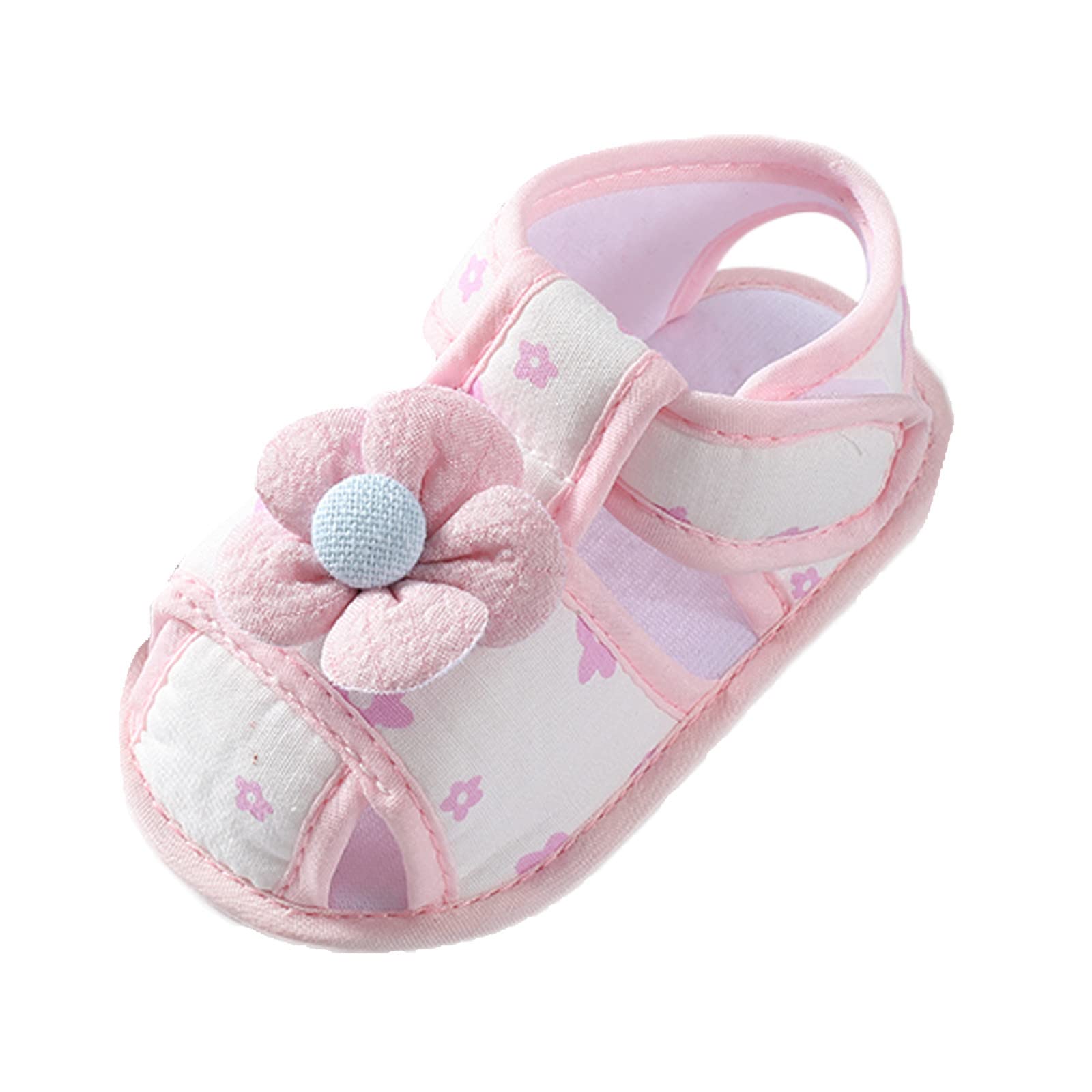 Toddler Girls Soft Walkers Shoes - Colorful Flower Sandals for Play & Outings