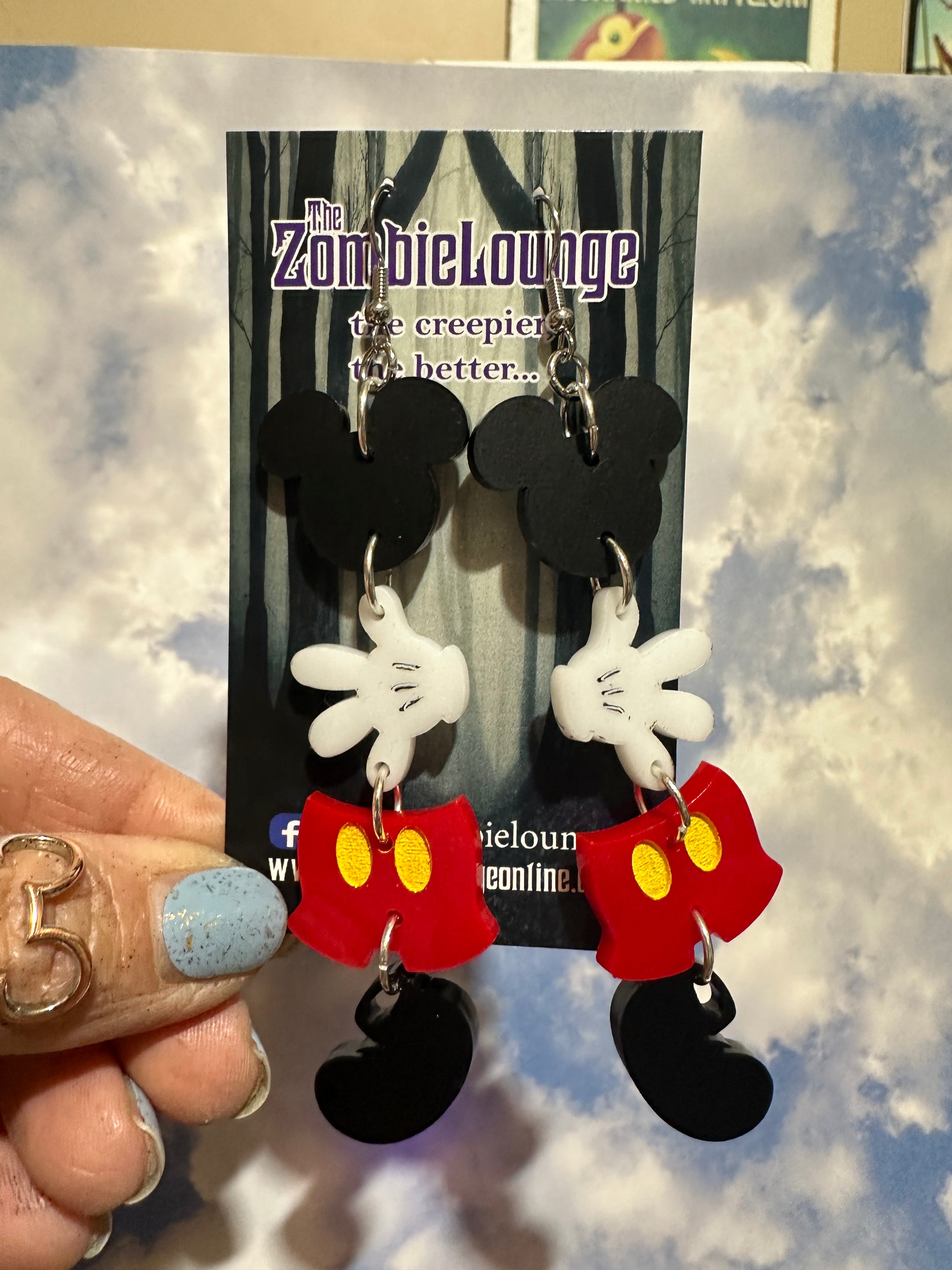 Cute Mouse Costume Earrings - Animal Themed Jewelry for Women & Girls - Perfect for Halloween, Cosplay & Costume Parties