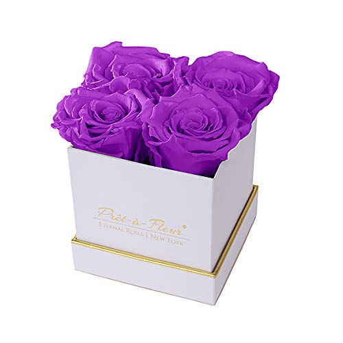 Luxury Long Lasting Preserved Roses in White Gift Box - 4