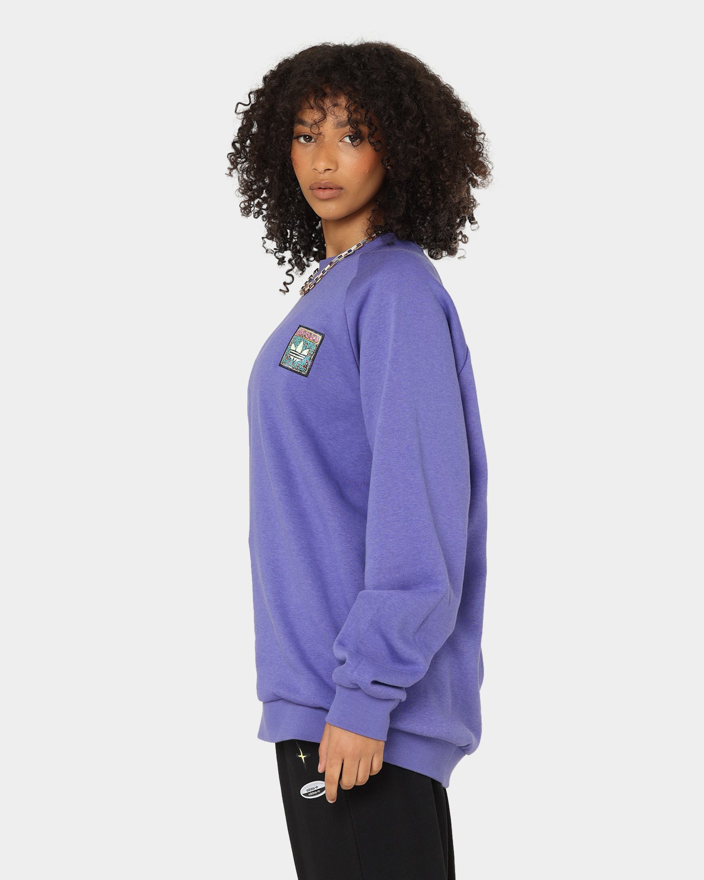 Adidas Originals Women's Purple Hoodie Sweatshirt | Casual Pullover Fleece Hoodie for Streetwear & Gym | Perfect for Everyday Wear & Outdoor Activities