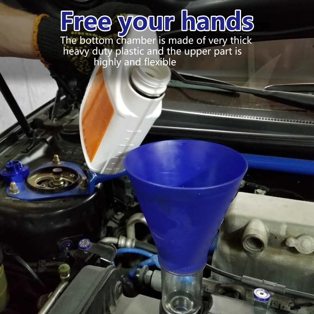 GRABOTE Upgraded Locking Oil Funnel for Toyota Lexus Scion - No Spill Tool with Direct Screw-in Design | Perfect for DIY Oil Changes & Garage Maintenance