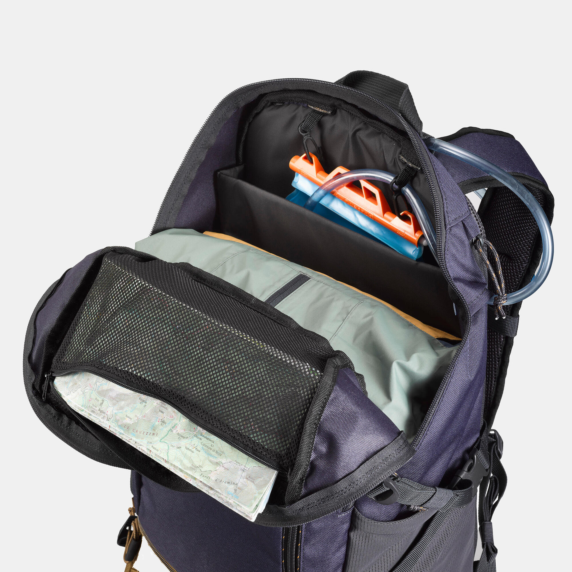 Quechua NH500 30L Hiking Backpack - Lightweight Water-Resistant Daypack for Outdoor Adventures, Camping & Travel
