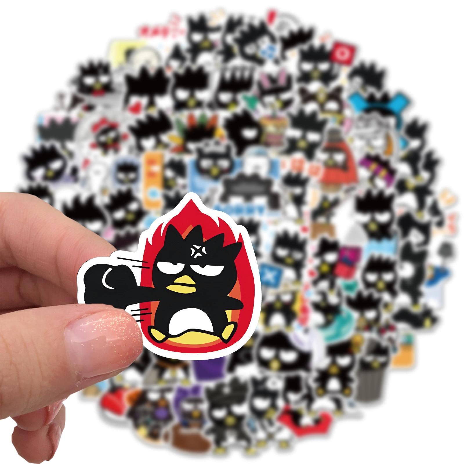 100pcs Badtz-Maru Stickers - Cute Cartoon Penguin Vinyl Decals for Kids, Waterproof Aesthetic Stickers for Laptops, Water Bottles, Luggage, Skateboards & Scrapbooking - Perfect for DIY Crafts, School Supplies & Gift Giving