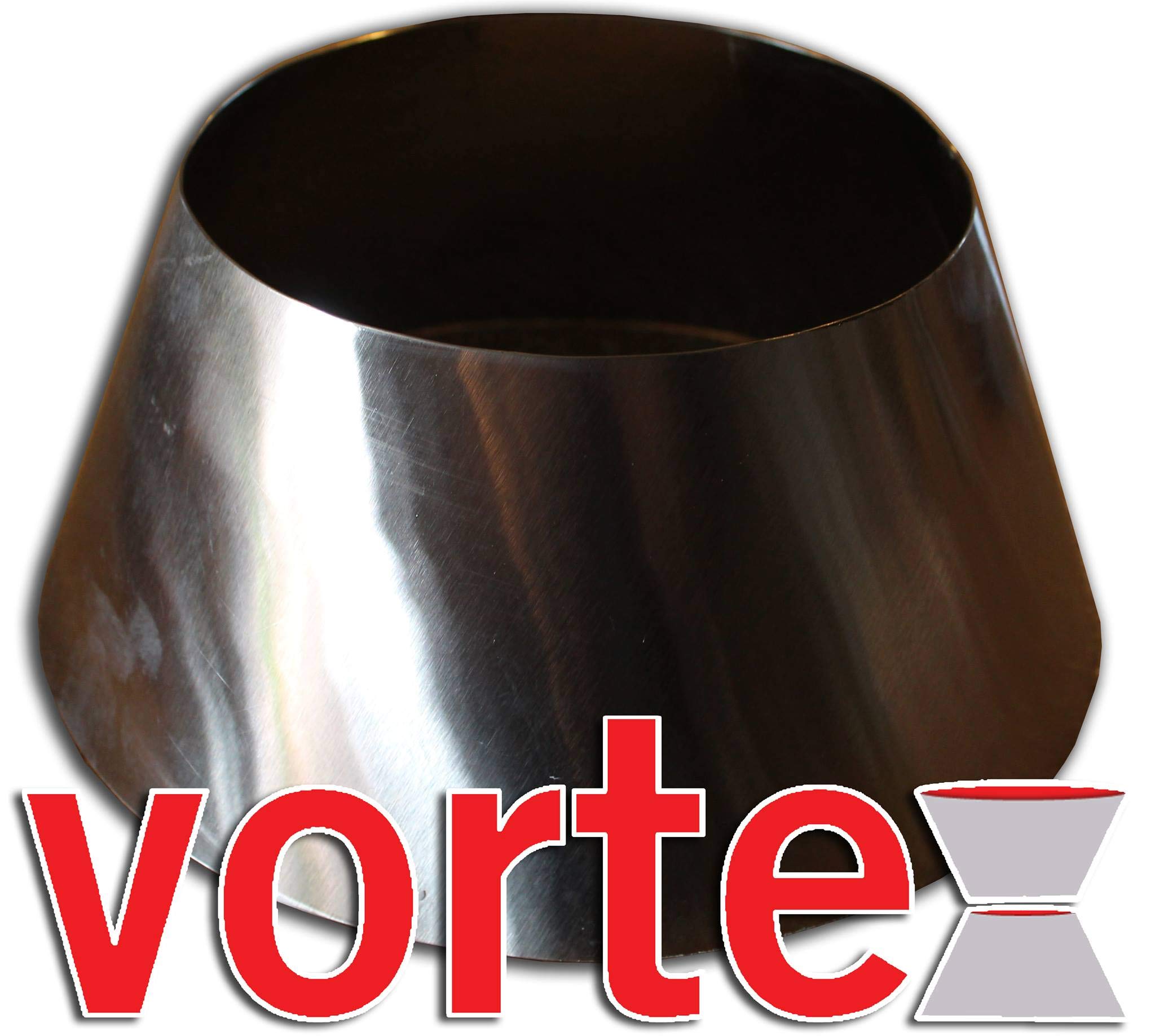 Vortex Small Direct Cooking Charcoal Grill BBQ Accessory Cone for Weber Smokey Mountain WSM (18.5 & 22.5 Inch) | Stainless Steel | Genuine USA Made | Perfect for Smoking, Grilling & Outdoor Cooking