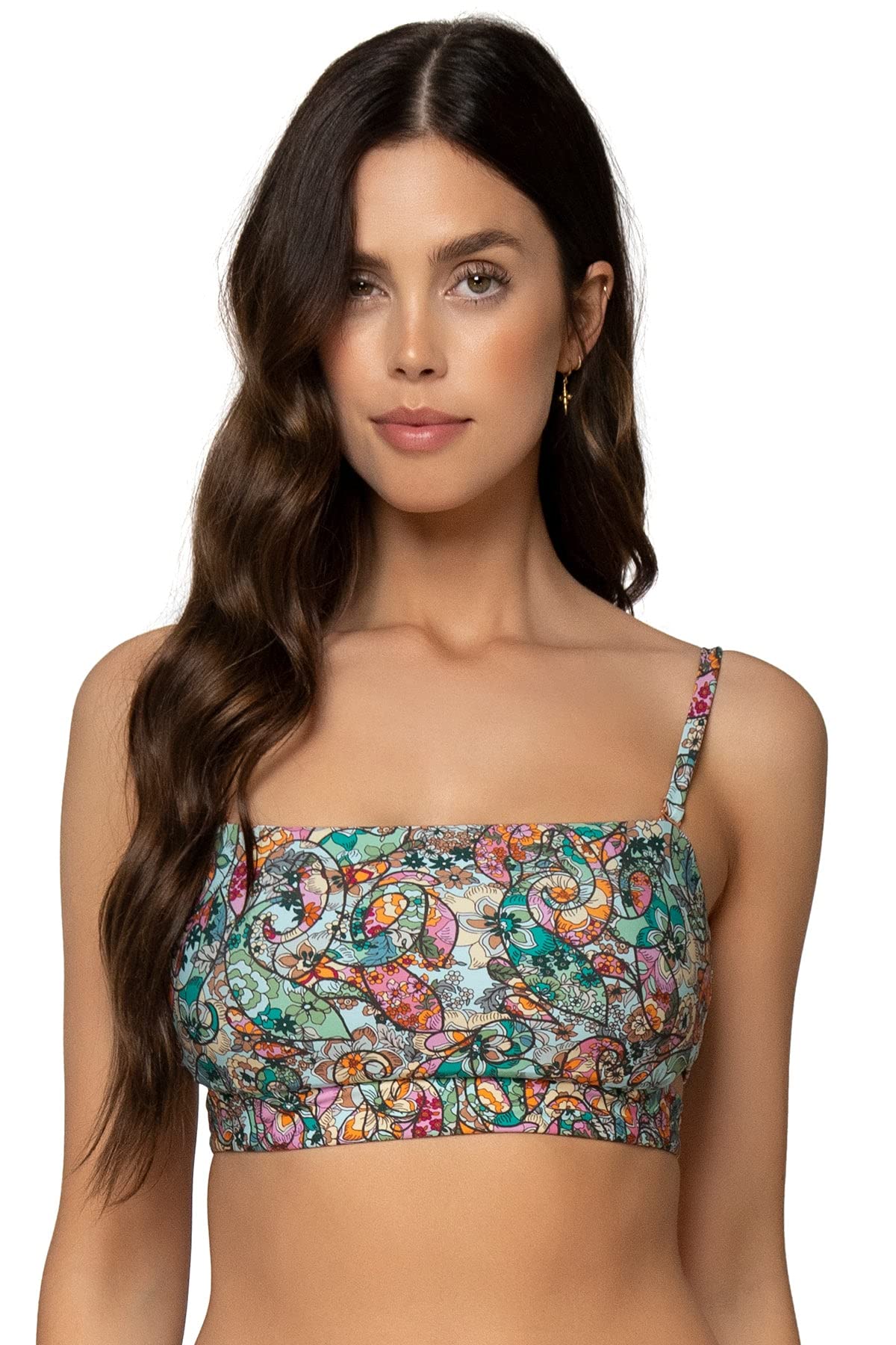 Swim Systems Bailey Bandeau Women's Bikini Top - Adjustable Straps & Removable Padding for Comfort | Perfect for Beach, Pool & Summer Vacations