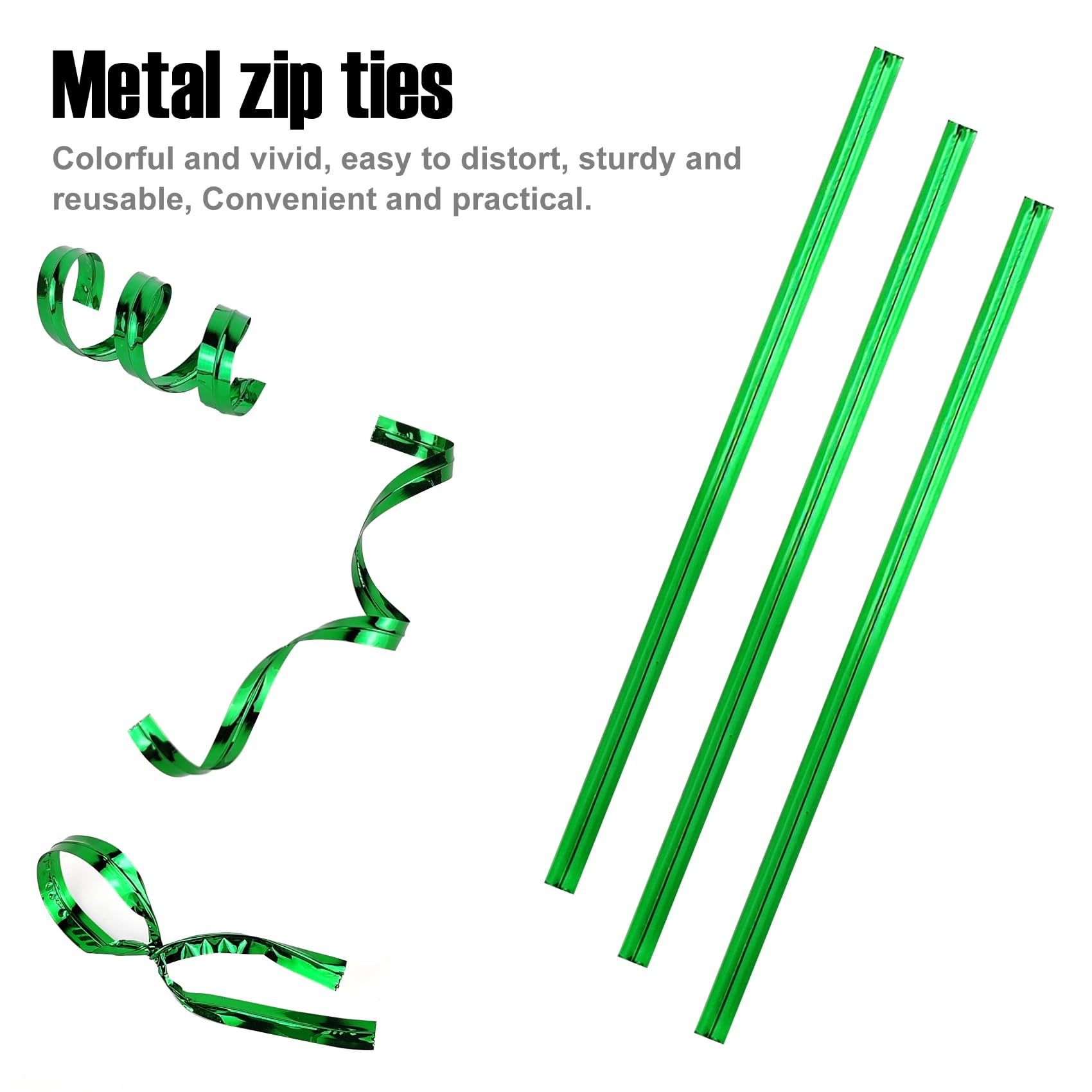400 Pcs Silver Metal Twist Ties - 4 Inch Reusable Cable Ties for Bread Bags, Candy Bags, Snack Bags - Perfect for Baking, Halloween Party Favors, Cake Decorating & Gift Wrapping